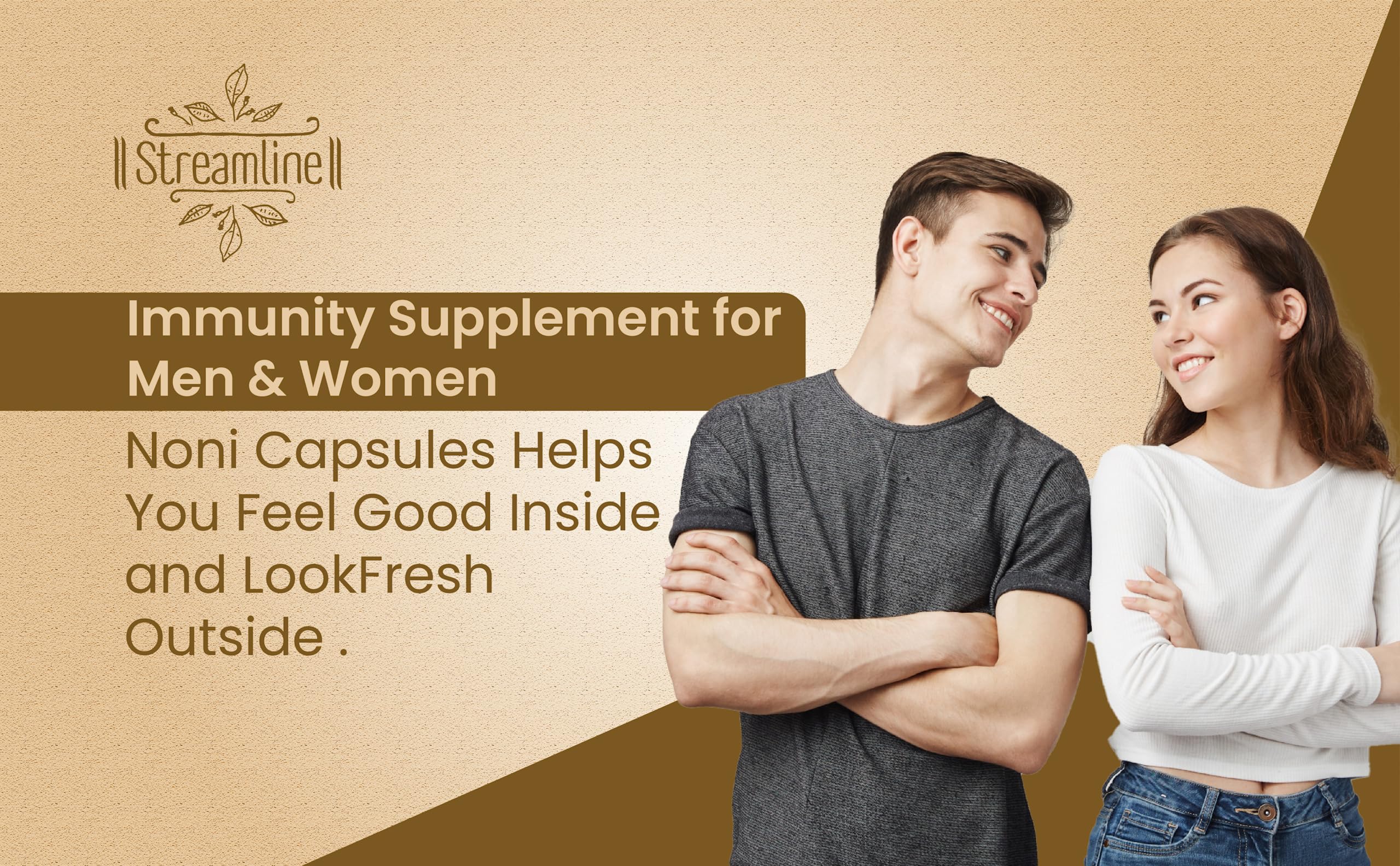 Streamline Noni Capsules 500mg - | Good For Body Detoxifier, Immunity Booster, Joint Pain Relief, Restful Sleep | 30 Veg Capsules for Men & Women - 30 Veg capsules 2