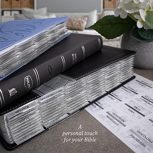 Miniatura 6 de Pestañas bíblicas para mujeres y hombres, 96 pestañas bíblicas para estudio de la Biblia, suministros de diario bíblico, Antiguo y Nuevo Testamento,