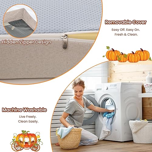 Miniatura 6 de Cojín de ventana de bahía de tamaño personalizado, cojines de banco para muebles de interior, cojín de asiento de ventana, cojines de rincón de