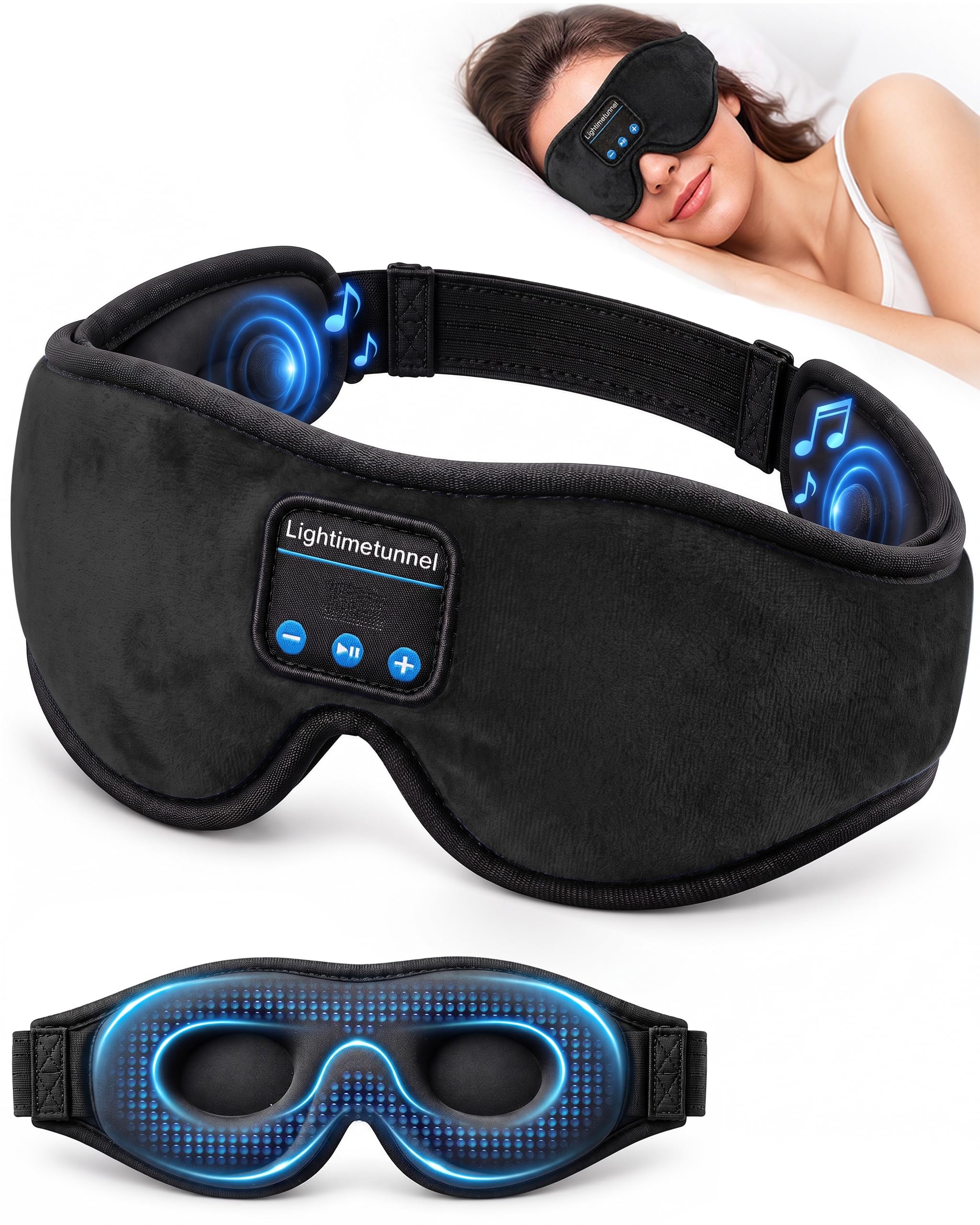 LIGHTIMETUNNEL 3D Sleep Mask