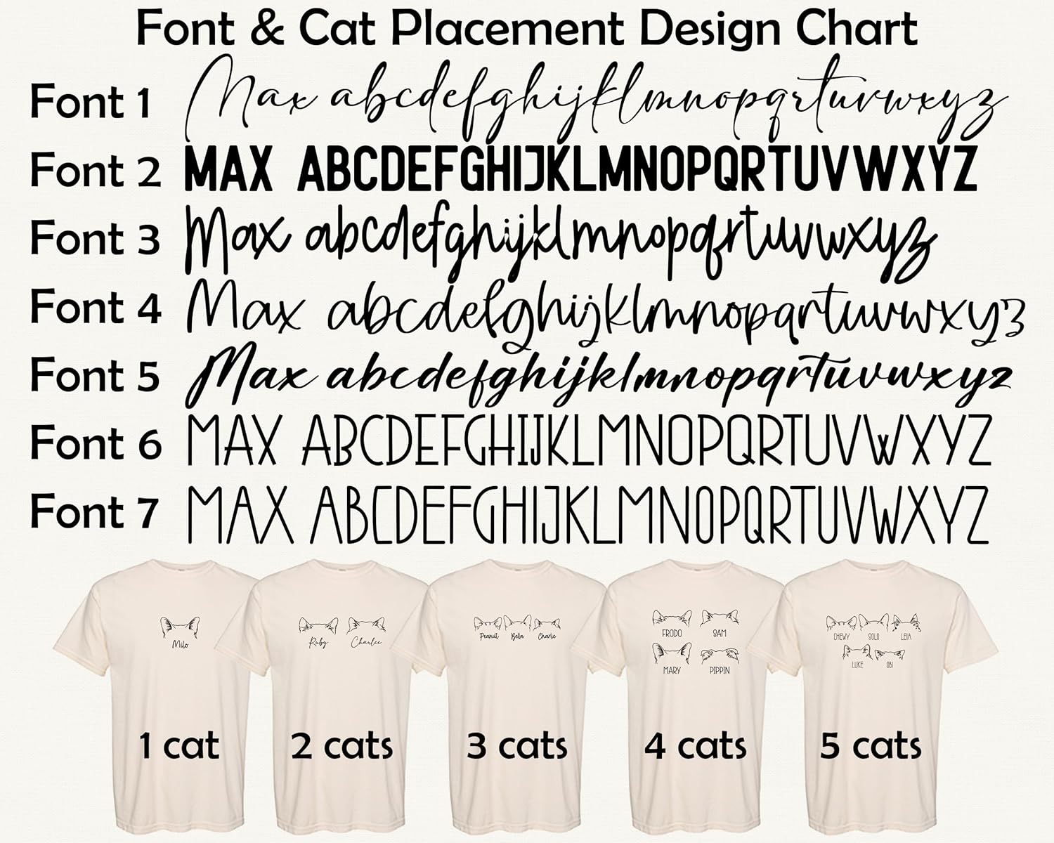 Custom Cat Shirt Personalized Cats Mom Tshirts for Women Clothing Cat Dad Shirt Girls Kitten Ears Mama Tee Cats Tee Shirts Men Kitten Name Pet Gifts Multicolor - Image 7