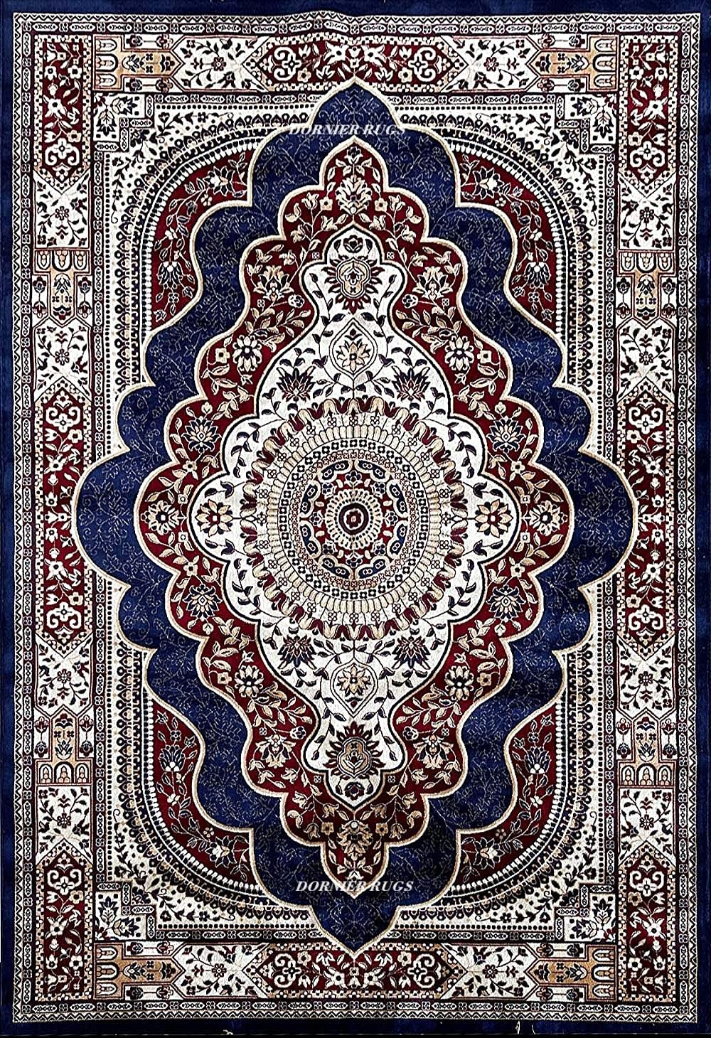 Hi-Fi Carpets Kashmiri Persian Traditional Design Jhelum Carpet Rug for Indoor Living Dinning Office Rooms & Bedroom Temple Hallway Carpet 7 Feet by 9 Feet (210x270cm) (B0CVQCCZW3) Amazon Price History, Amazon Price Tracker