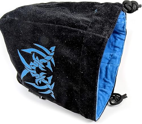 Miniatura 5 de Bolsa de dados reversible grande de microfibra, autoportante y con capacidad para más de 250 dados poliédricos con lazo de cordón, varios diseños