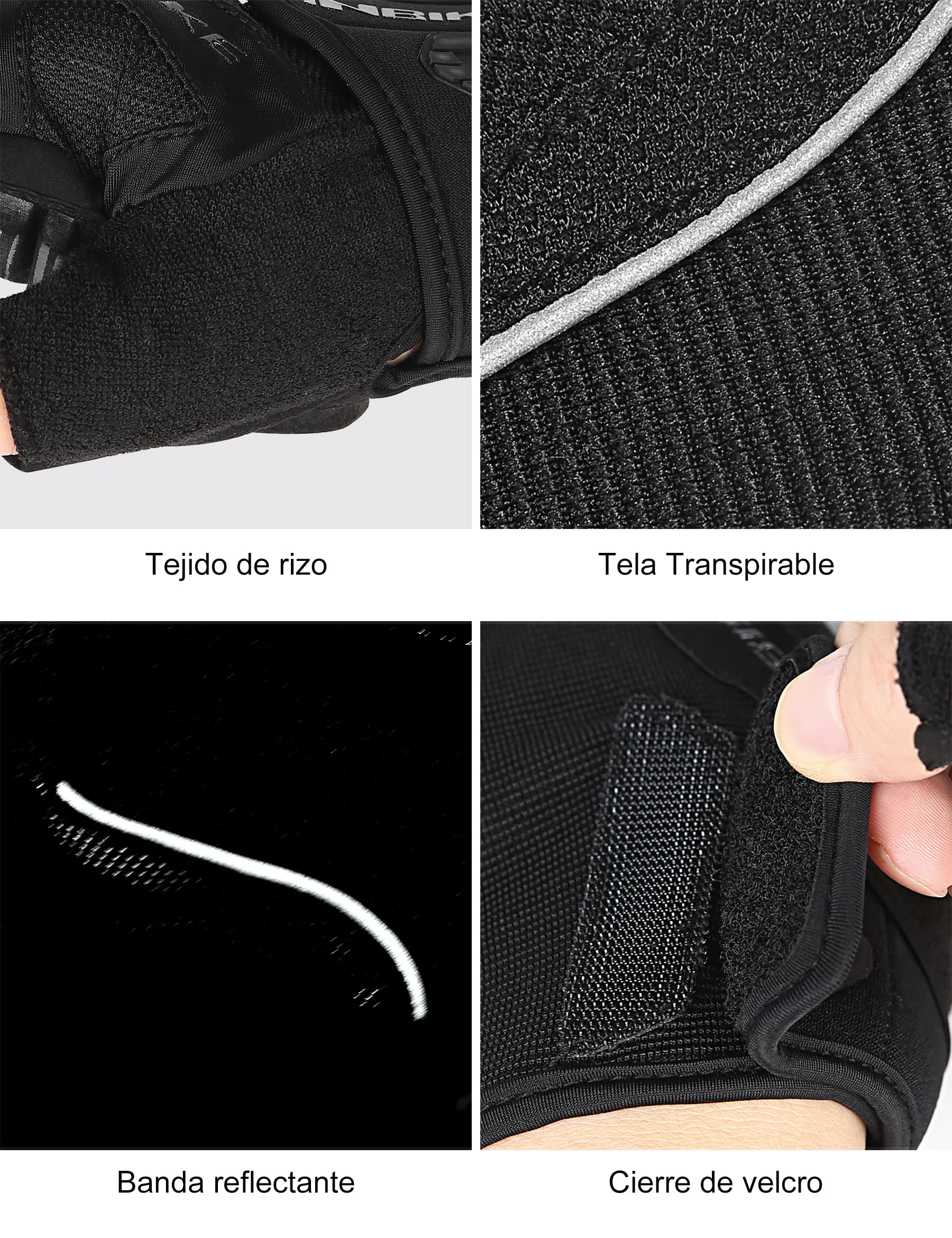INBIKE Guantes MTB Hombre Bicicleta Ciclismo Verano