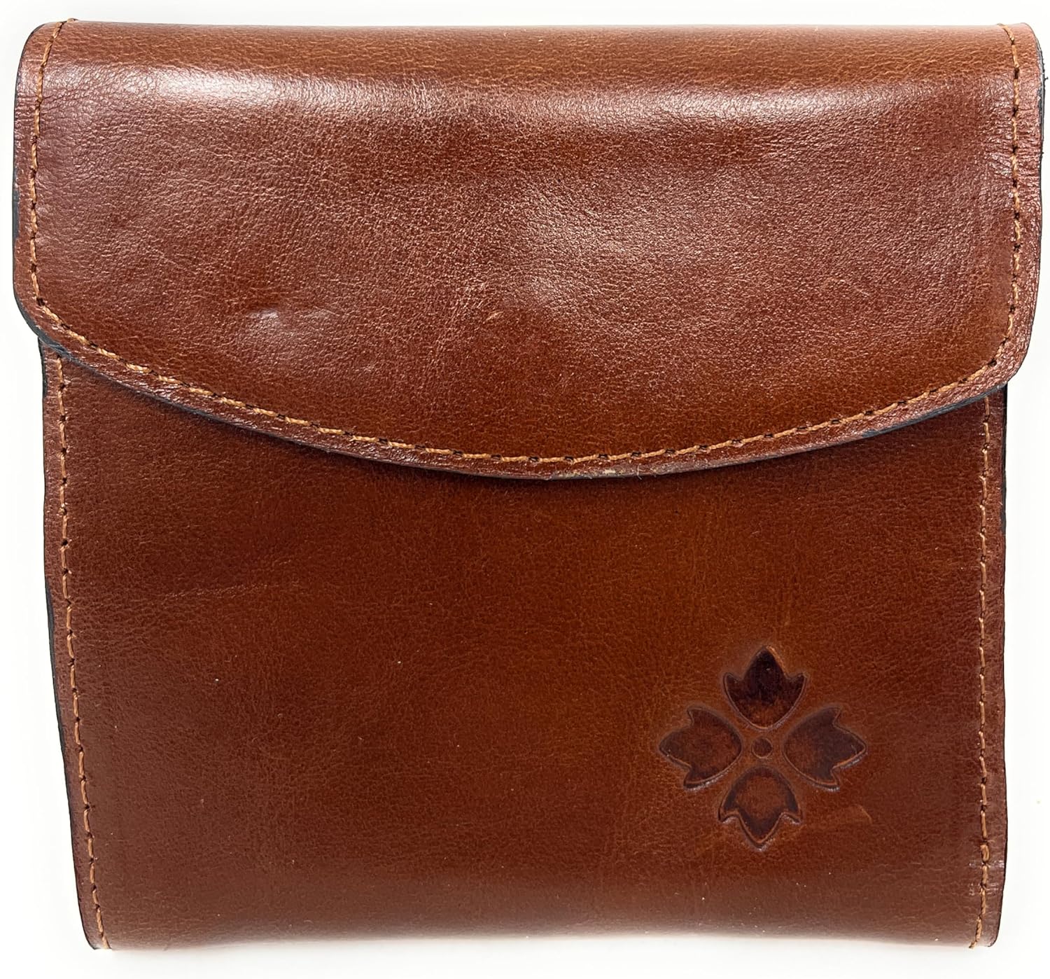Patricia Nash Women's Reiti Leather Bifold Wallet, Cognac