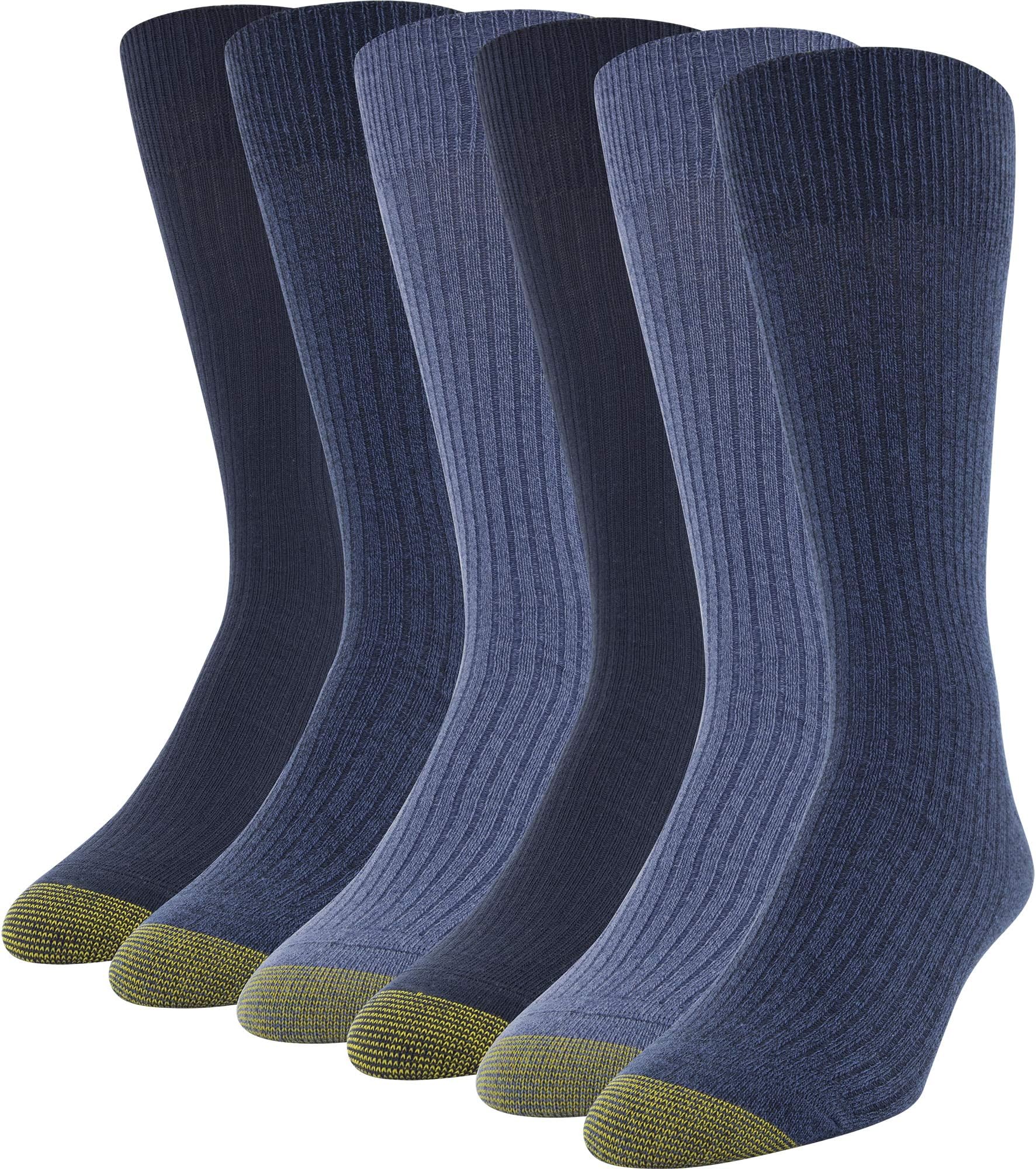 Gold ToeMen's Stanton Crew Socks, 6 Pairs