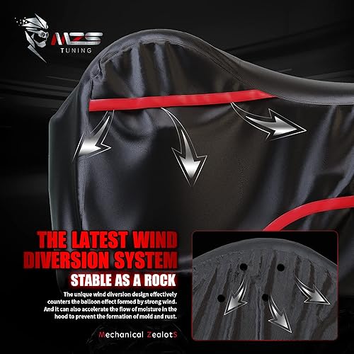 Miniatura 4 de MZS Funda para Scooter de Movilidad, Funda de Almacenamiento para Scooter Eléctrico Resistente al Agua al Aire Libre Accesorios para Scooters