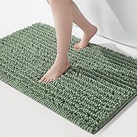 Vista 82 de FLOLEOPA Alfombras de baño de microfibra suave y esponjosa, tapetes de baño absorbentes, antideslizantes, lavables a máquina y de secado rápido