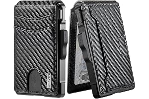 Moneyclip Wallet for Men: Slim Leather Wallet with Money Clip
