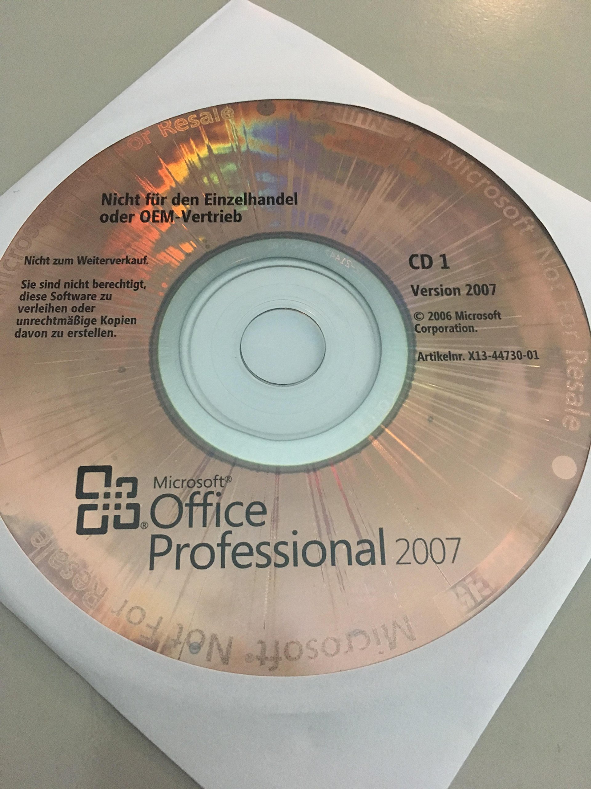 Microsoft Office Professional 2007 1 Licencja