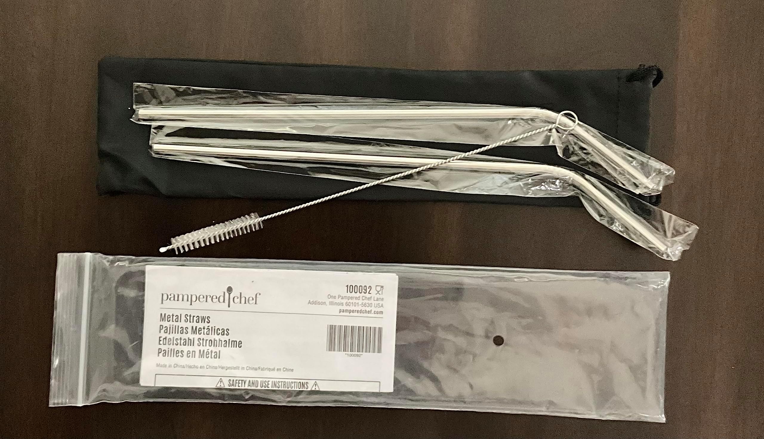 Pampered Chef Metal Straws Item #100092