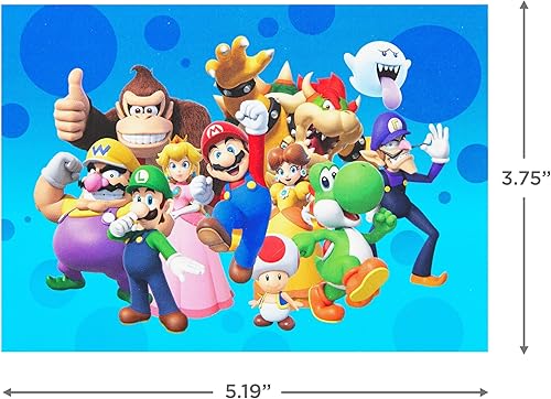 Miniatura 3 de Hallmark Nintendo Super Mario Bros. Surtido de tarjetas (12 tarjetas en blanco con sobres) para cumpleaños, regreso a la escuela, cualquier ocasión