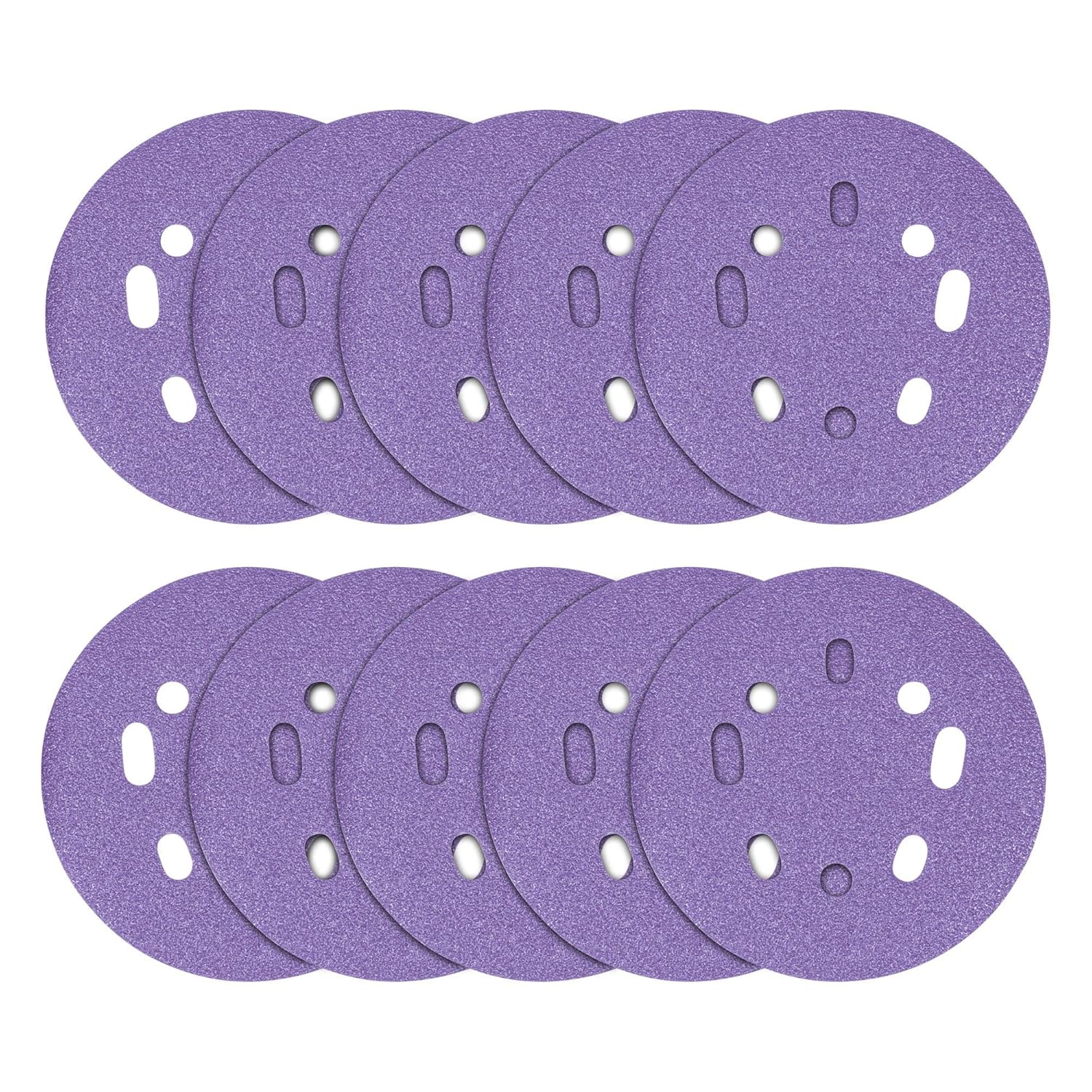 Trend Aluminium Oxide 5 Inch Random Orbit 240 Grit Abrasive Sanding Discs, AB/125/240A, Pack of 10
