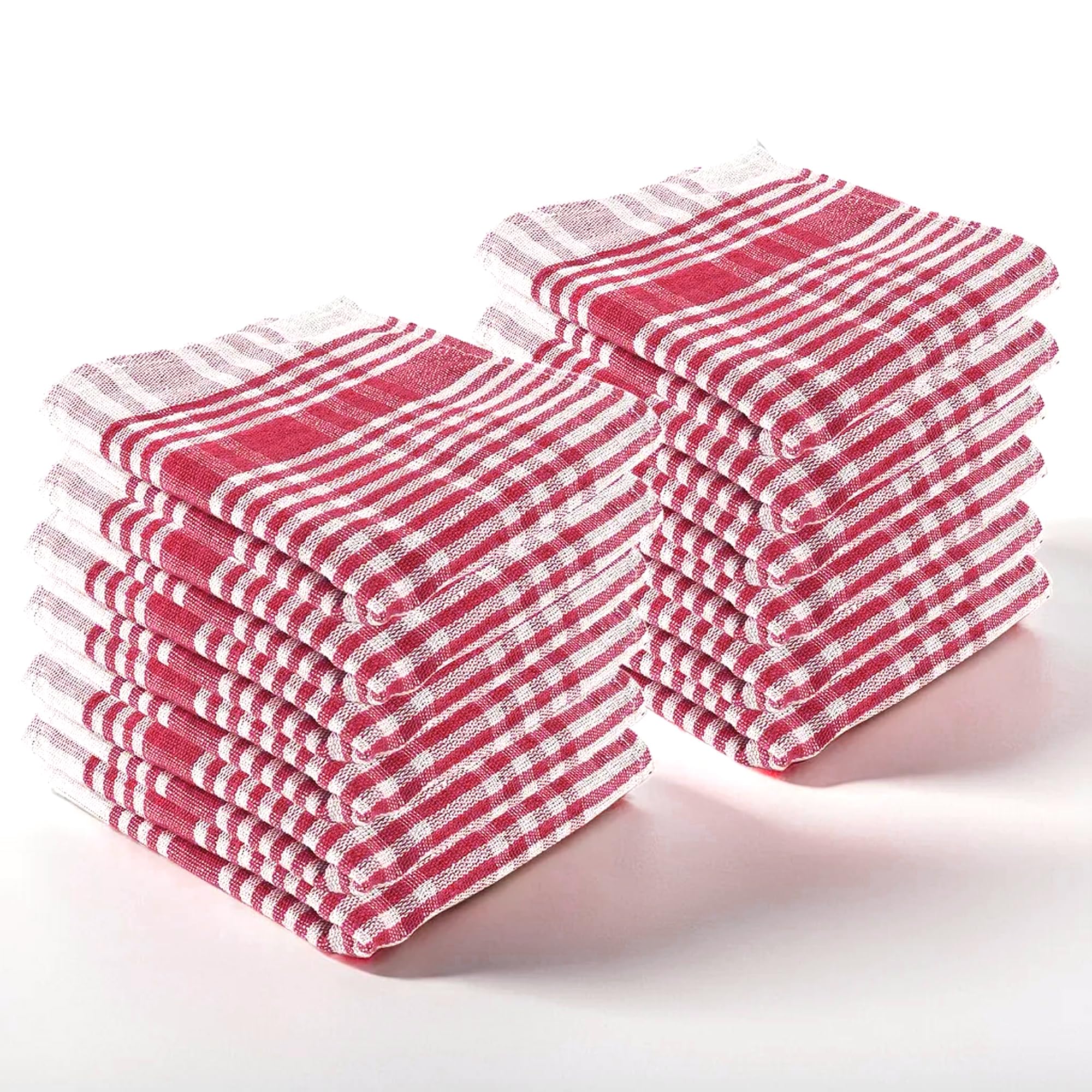 Kuber Industries Pack of 12 Cotton Kitchen Cloth/Napkins | Fridge, Table, Kitchen Platform Cleaning & Roti Napkins | 16x26 Inches - Pink (B0DB7QBRLQ) Amazon Price History, Amazon Price Tracker
