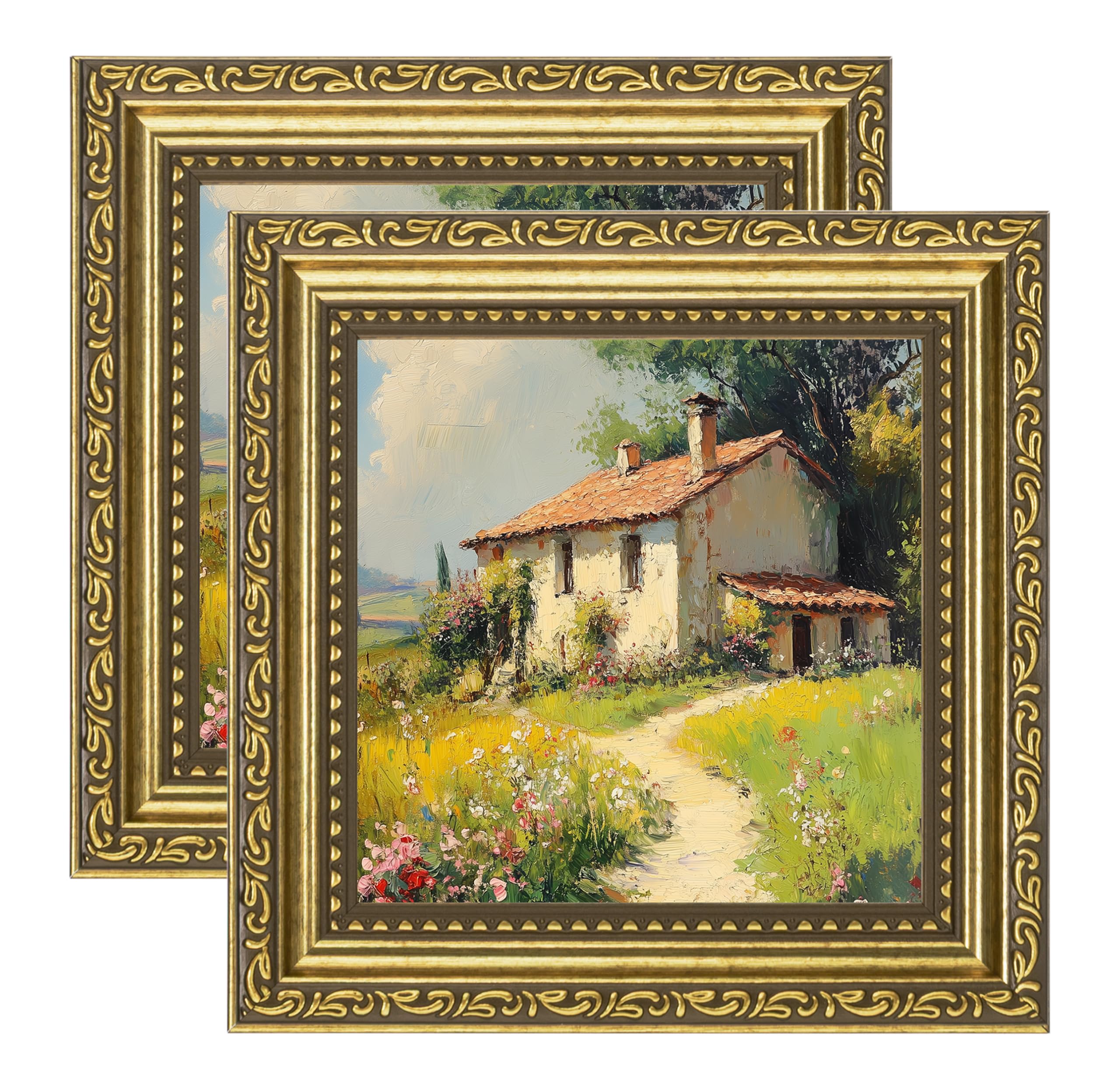 eletecpro 5x5 Gold Picture Frame 2-Pack