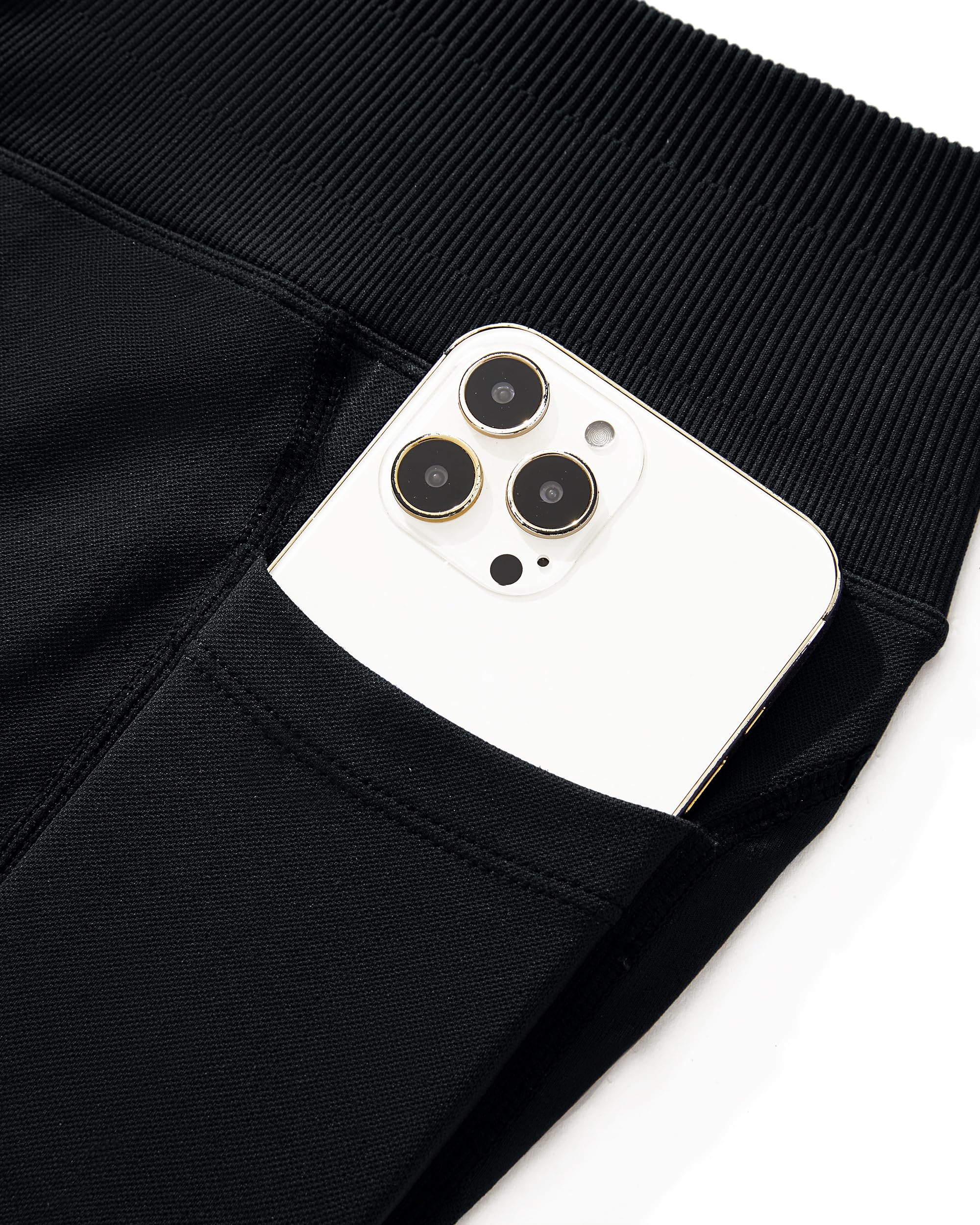 DOULAFASS Leggings ocultos con bolsillos, push up, para mujer, largos, opacos, de cintura alta, para yoga