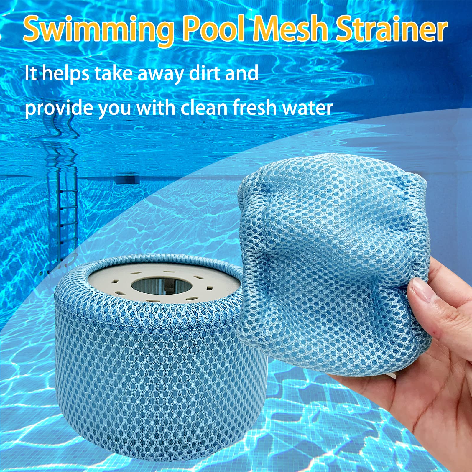 2 Pezzi Reti Protettive Per Filtri Vasca Idromassaggio E Piscina – Coperture In Polipropilene Per Cartucce Filtro, Accessori Manutenzione Spa - 3