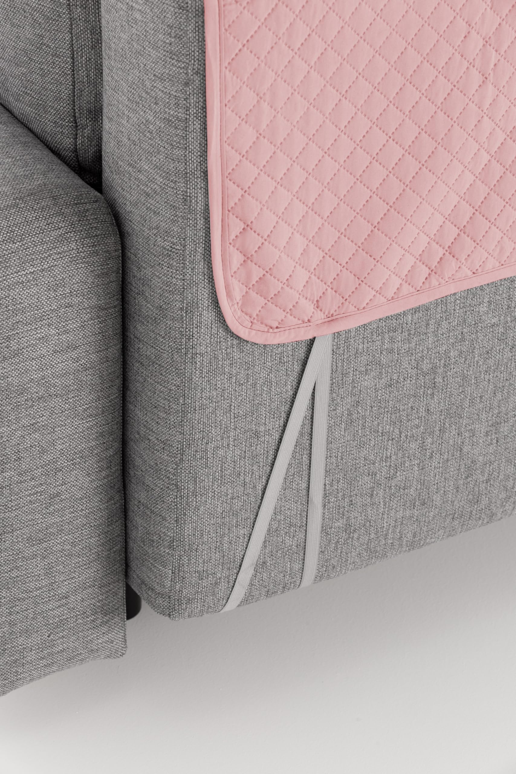 textil-home Salvadivano trapuntato Copridivano ADELE 2 posti REVERSIBILE. Colore Rosa
