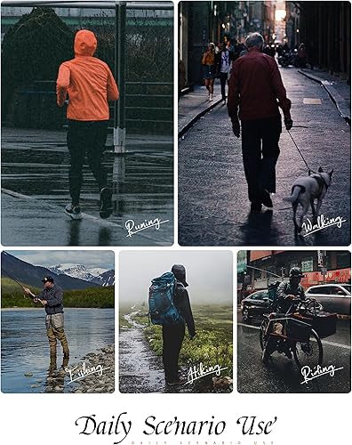 Miniatura 7 de iCreek Pantalones de lluvia para hombre, impermeables, transpirables, ligeros, resistentes al viento, al aire libre, para senderismo, golf, pesca