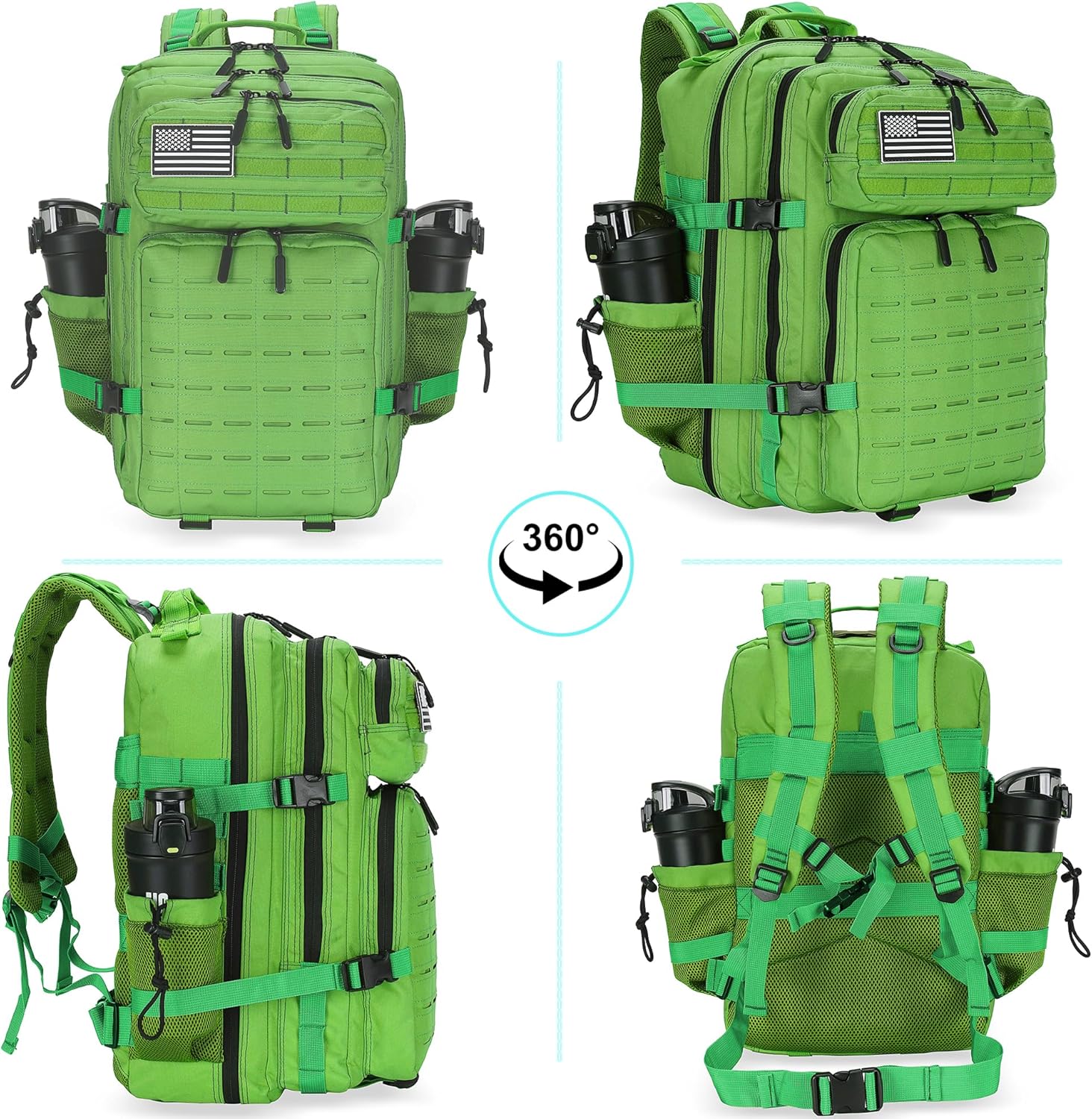 Military Tactical Backpack 45L/25L 3 Day Assault Pack Molle Daypack Hiking Backpack for Men and Women - Image 7