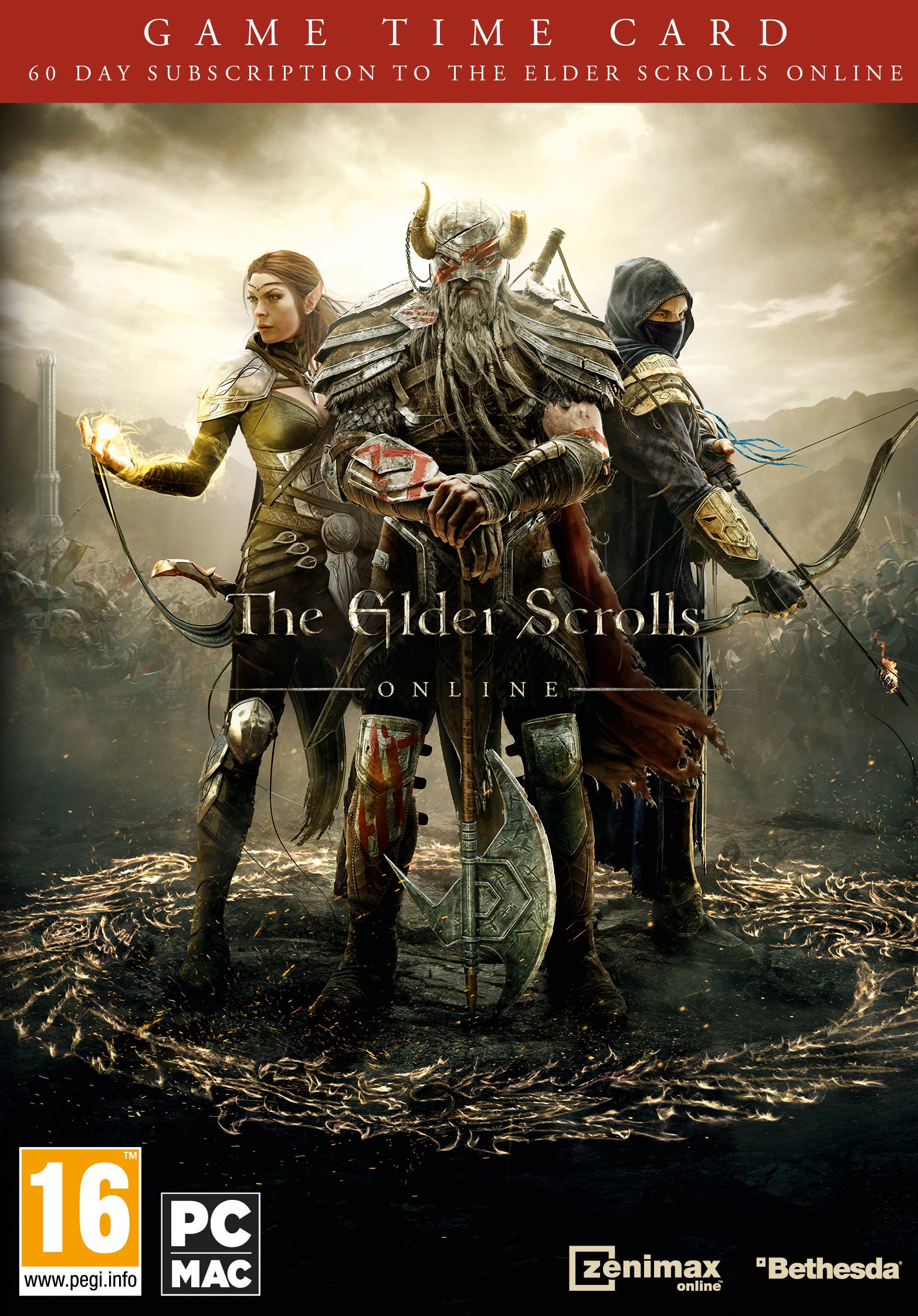 Bethesda THE Elder Scrolls Online GAME TIME CARD 60 DAYS Scheda di gioco
