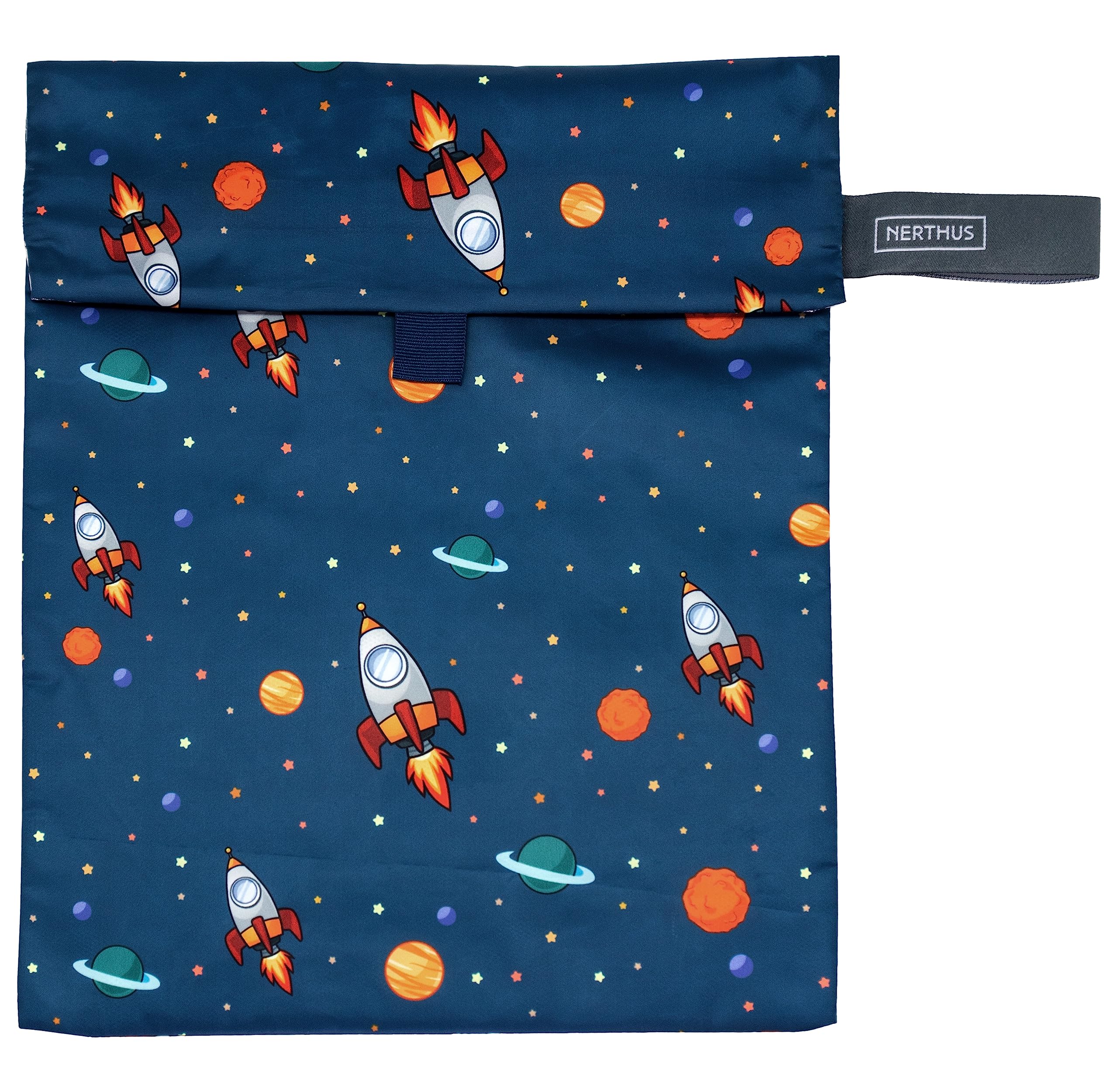 NERTHUS FIH 1289 Set Espacio Isotérmico Bolsa de Almuerzo + Botella Ultraligera + Bolsa Merienda, Space, 500 ml - Image 3