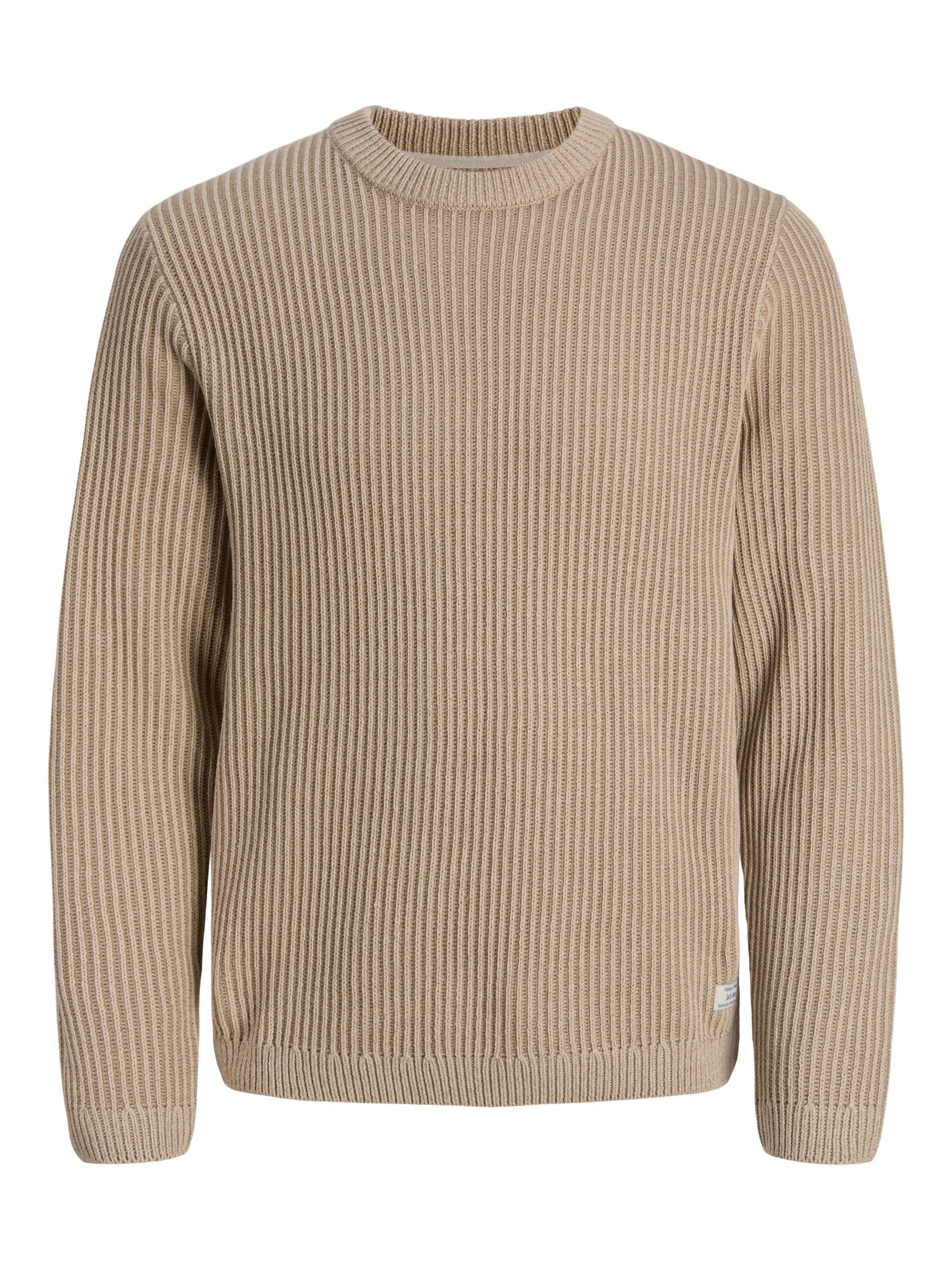 JACK & JONES Male Strickpullover Einfarbig Strickpullover