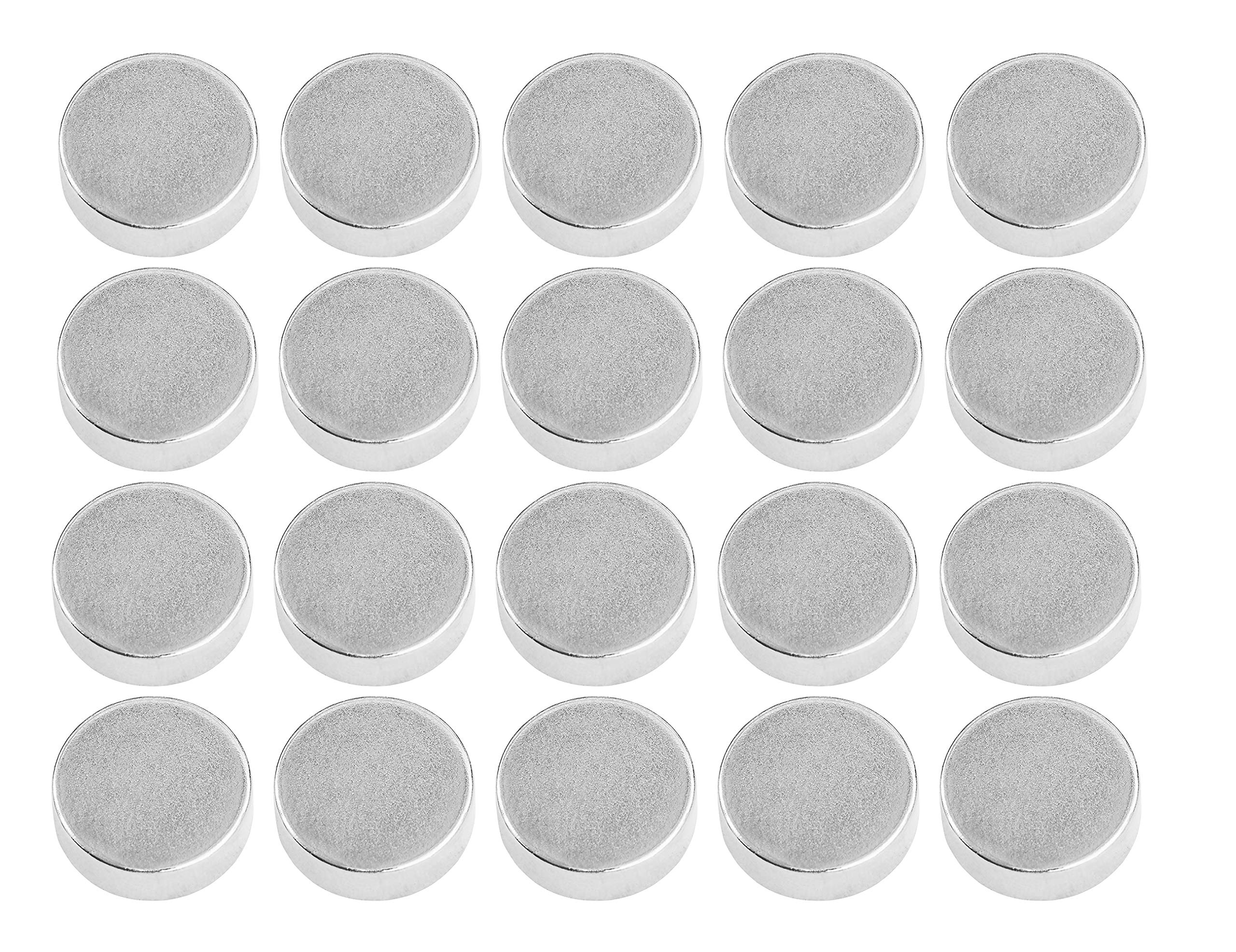 Connex DY7100001 Magnet Neodymium Round 0.8 kg, Pack of 20, 0.5 x 0.5 x 0.2 cm