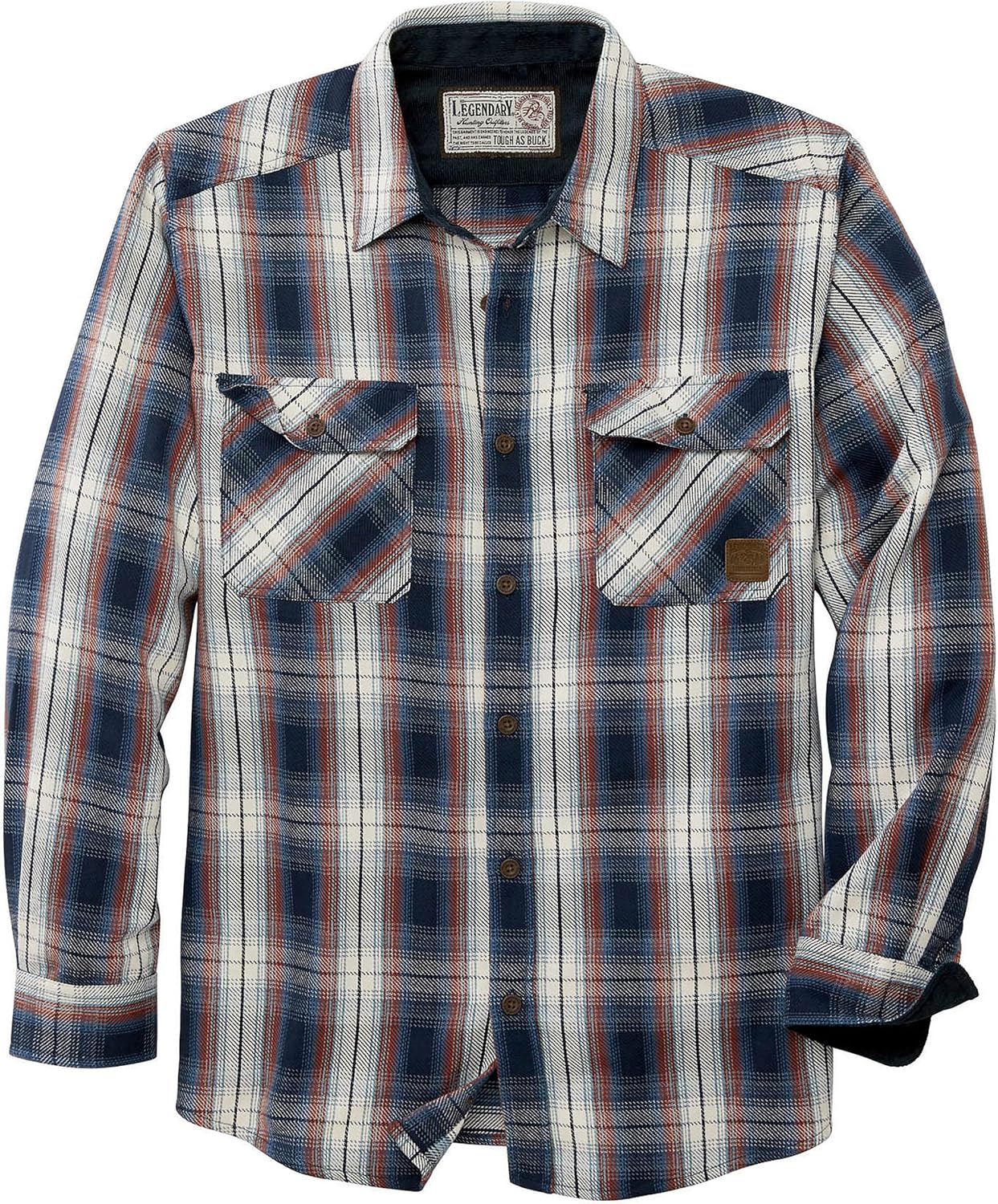 Legendary Whitetails Mens Tough as Buck Heavyweight Flannel Shirt