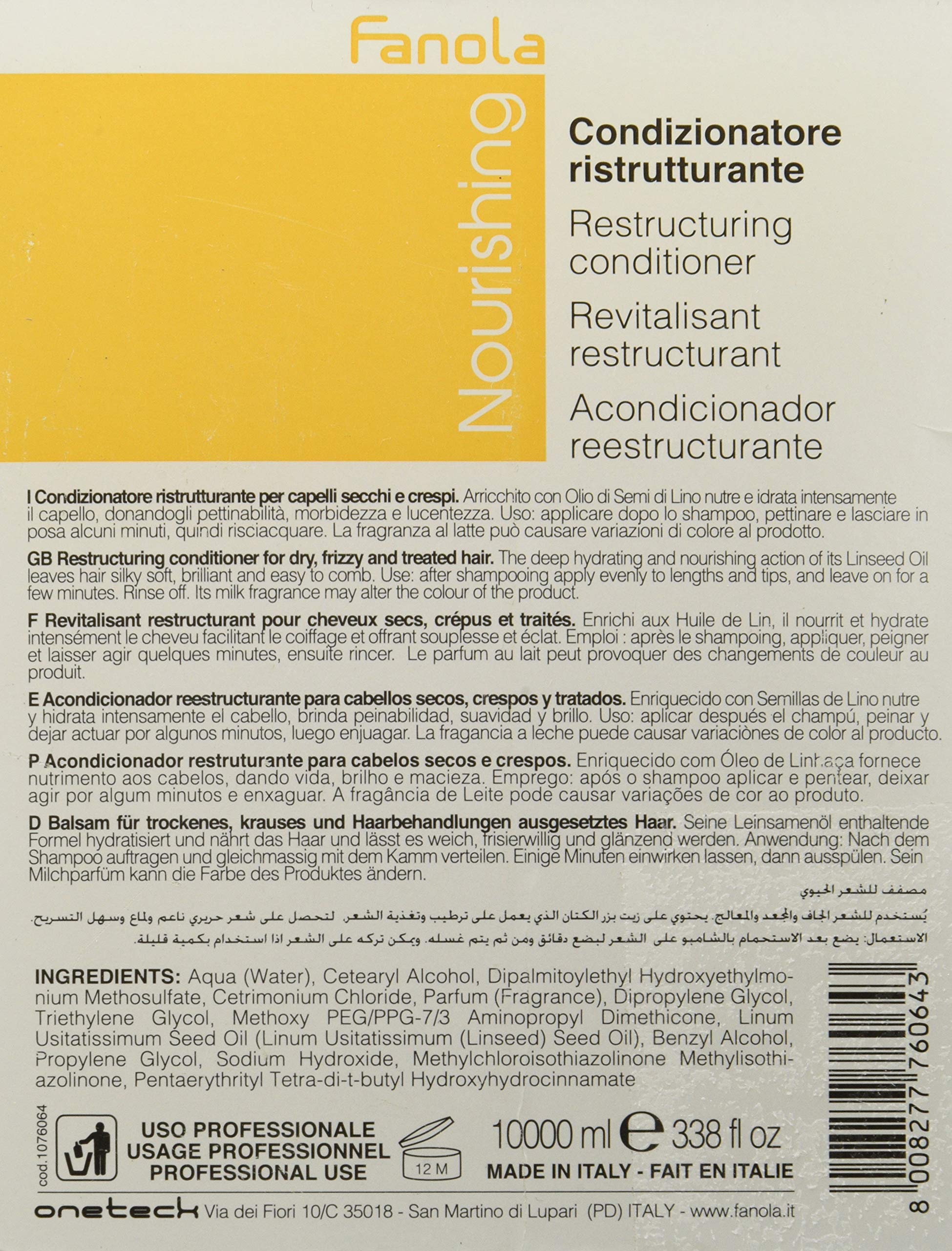 Fanola - Acondicionador reestructurador Nutri Care