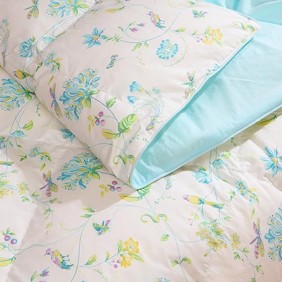 FUANNA Printed Floral Machine Washable Down Comforter
