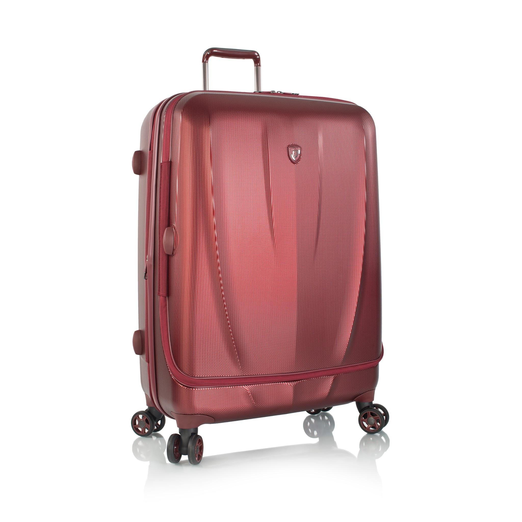 HEYS VANTAGE Burgundy Color Polycarbonate Material Hard 30" Large Size Trolley