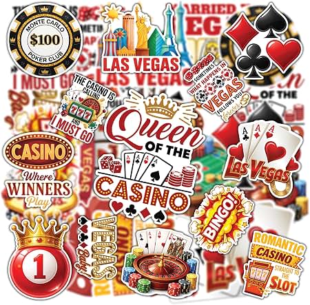 Amazon.com: Cards Dice Casino Poker Player Blackjack Sticker, 4 in