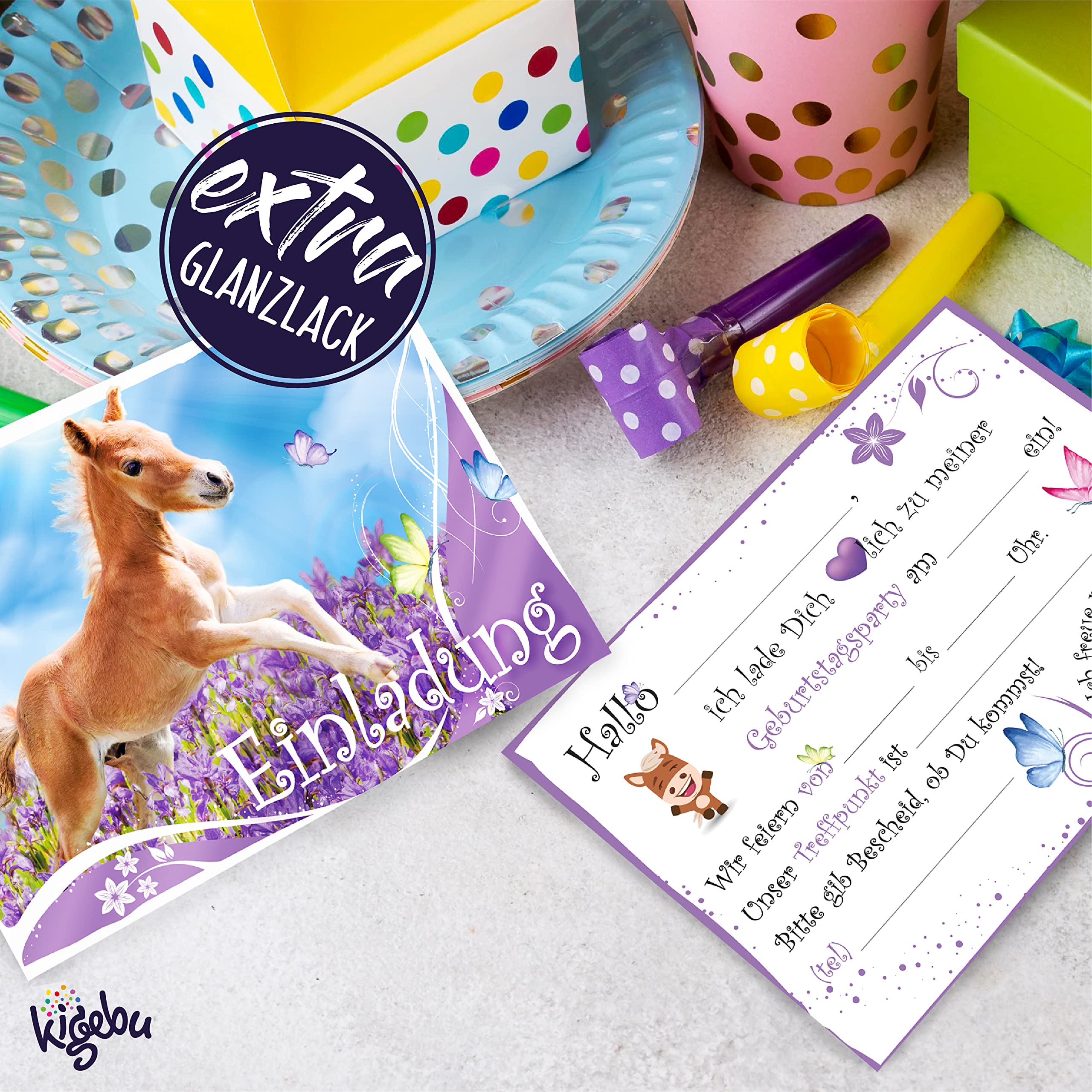 Carte Invitation Anniversaire Minecraft Gratuite Cartes D'Invitation Anniversaire Motif Cheval - Lot De 12 - Format A6 - Pour Fille Ou Garçon Invitation Cheval Enfant