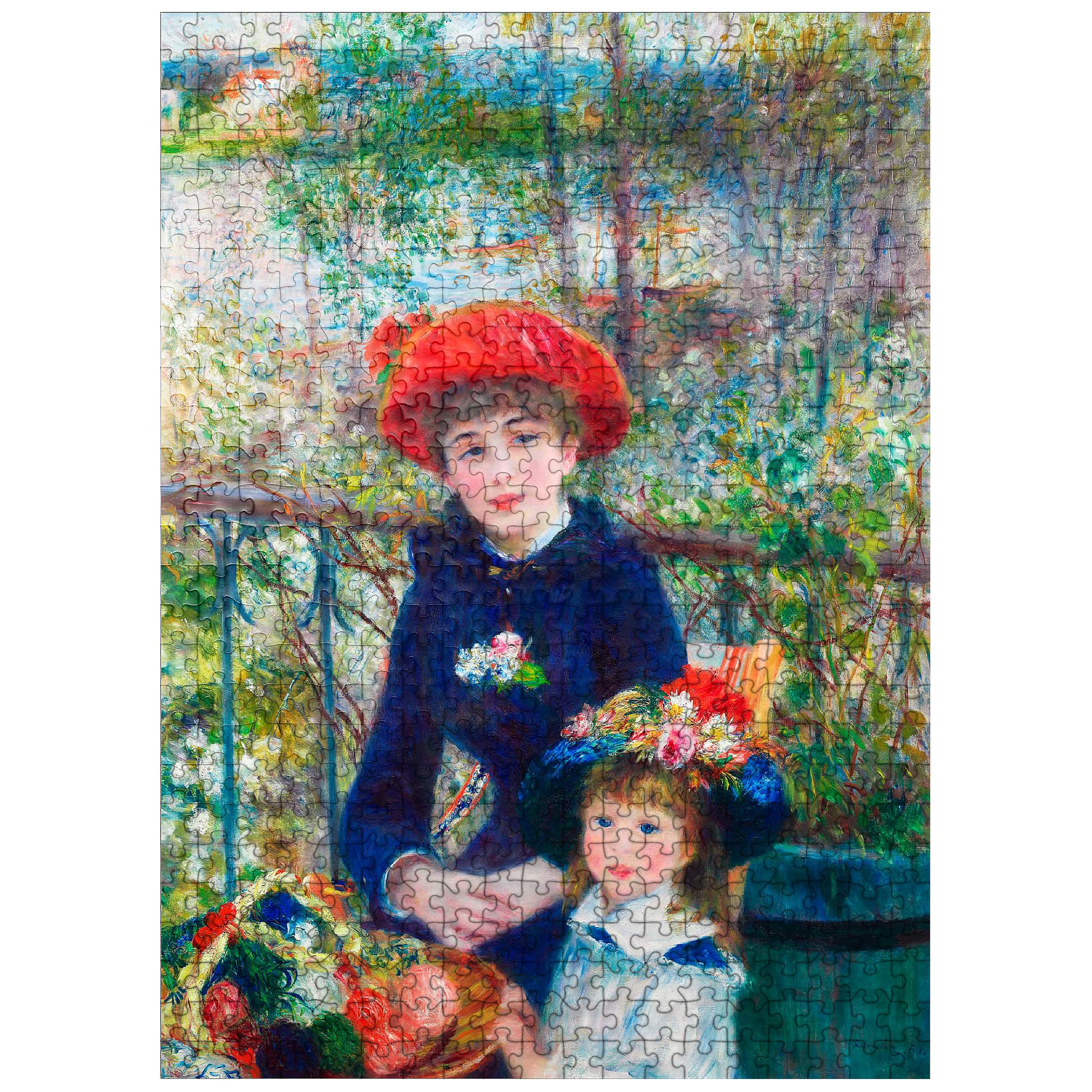 MyPuzzle Two Sisters On The Terrace 1881 by Pierre-Auguste Renoir - Premium 500 Piece Jigsaw Puzzle for Adults