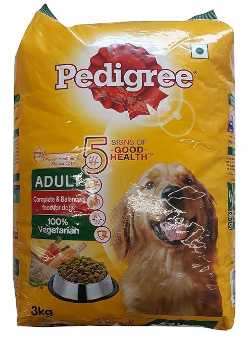 Pedigree Adult Dog Food - Vegetarian, 3kg Bag