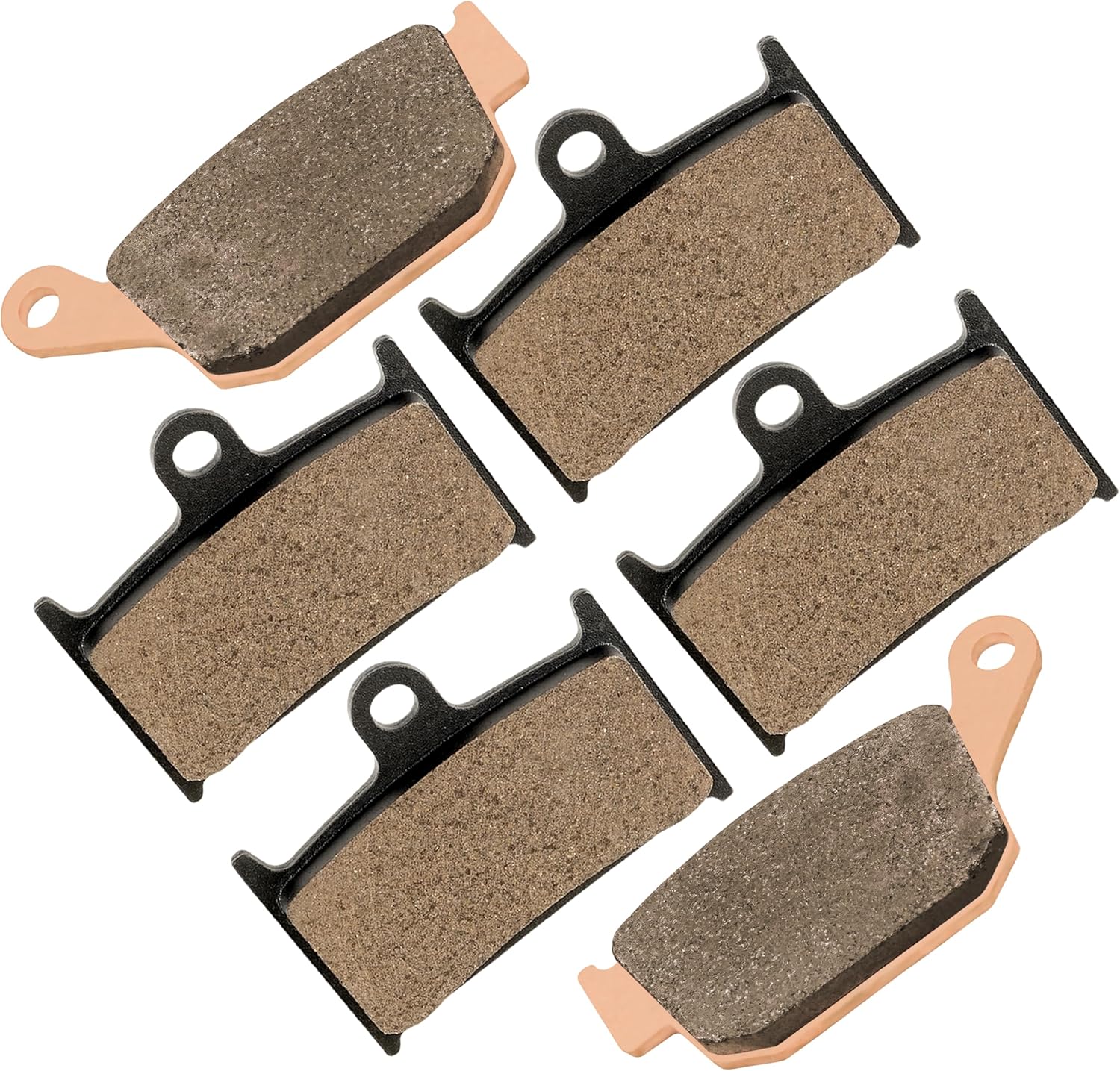 Caltric Front & Rear Brake Pads Compatible with Triumph Daytona 600 2003 2004