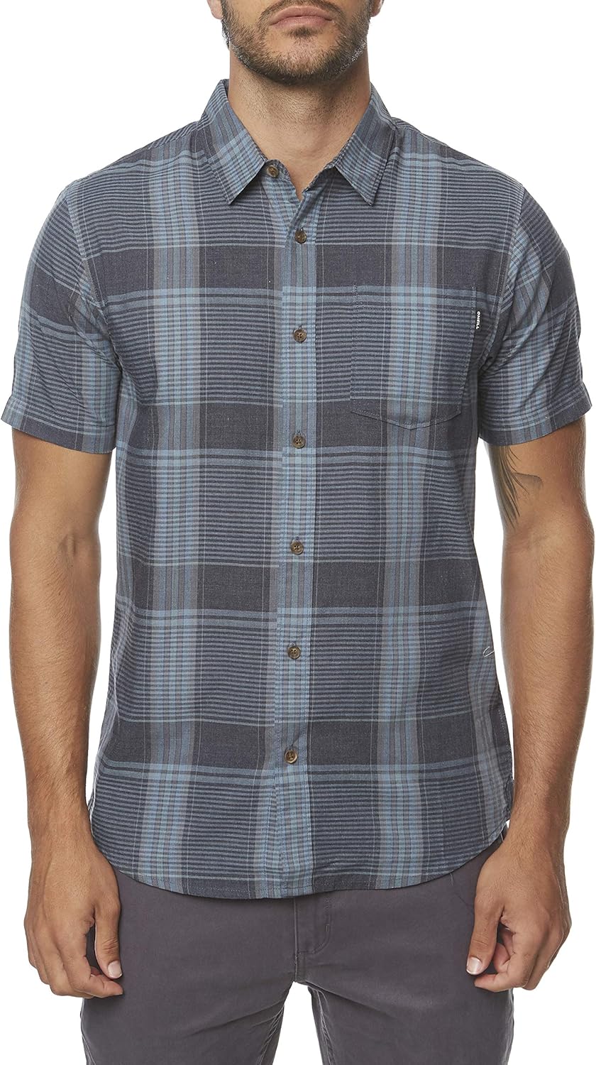 O'NEILL Men's Modern Fit Oxford Long Sleeve Button Up Shirt
