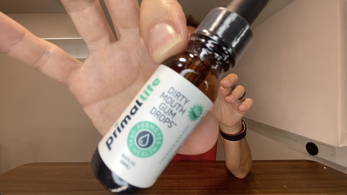 TASTE TEST Primal Life Dirty Mouth Gum Cleaning Drops Serum