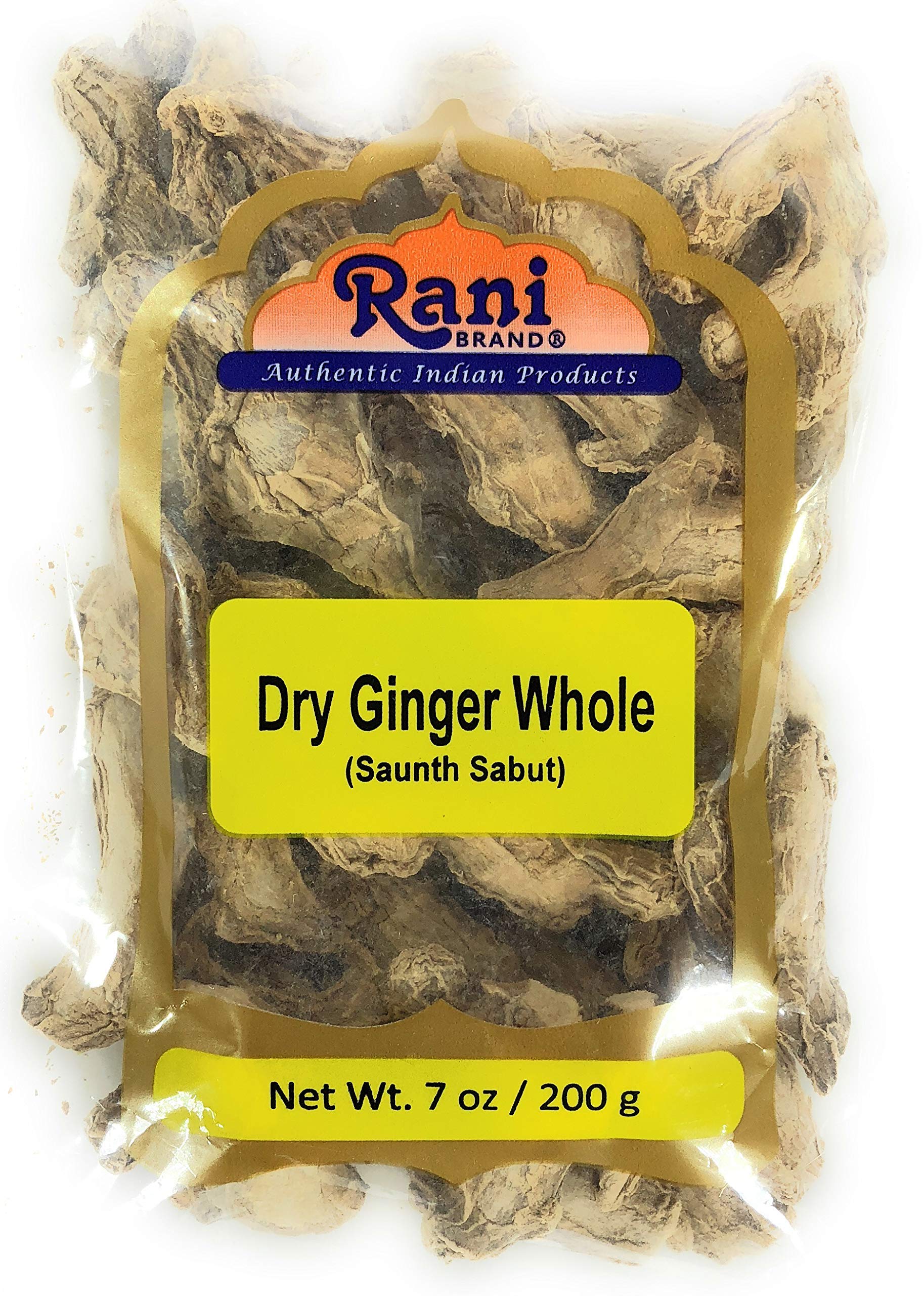 Rani Ginger (Adarak Sabut) Whole, Spice 7oz (200g) ~ All Natural | Vegan | Gluten Friendly | NON-GMO | Kosher | Indian Origin