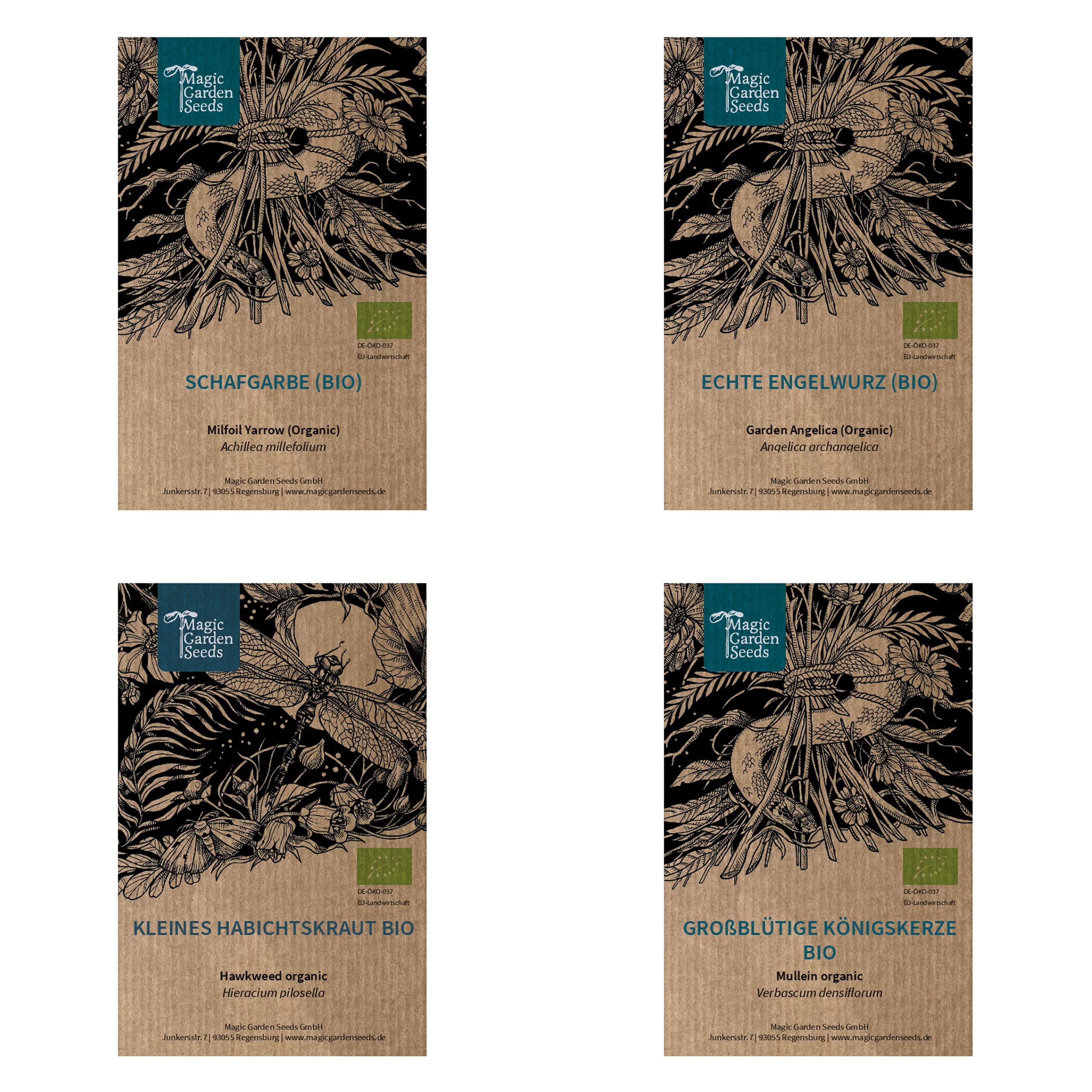 Plantes ancestrales énergétiques et protectrices bio - kit de semences 4 variétés magiques