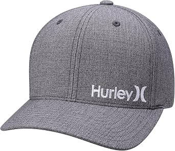 Hurley Mens Baseball Cap Moisture-Wicking Flexfit Curved Bill Fitted Hat