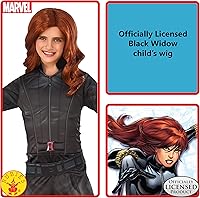 Vista 2 de Rubie's Costume - Peluca negra para niños de Capitán América: Civil War, color rojo