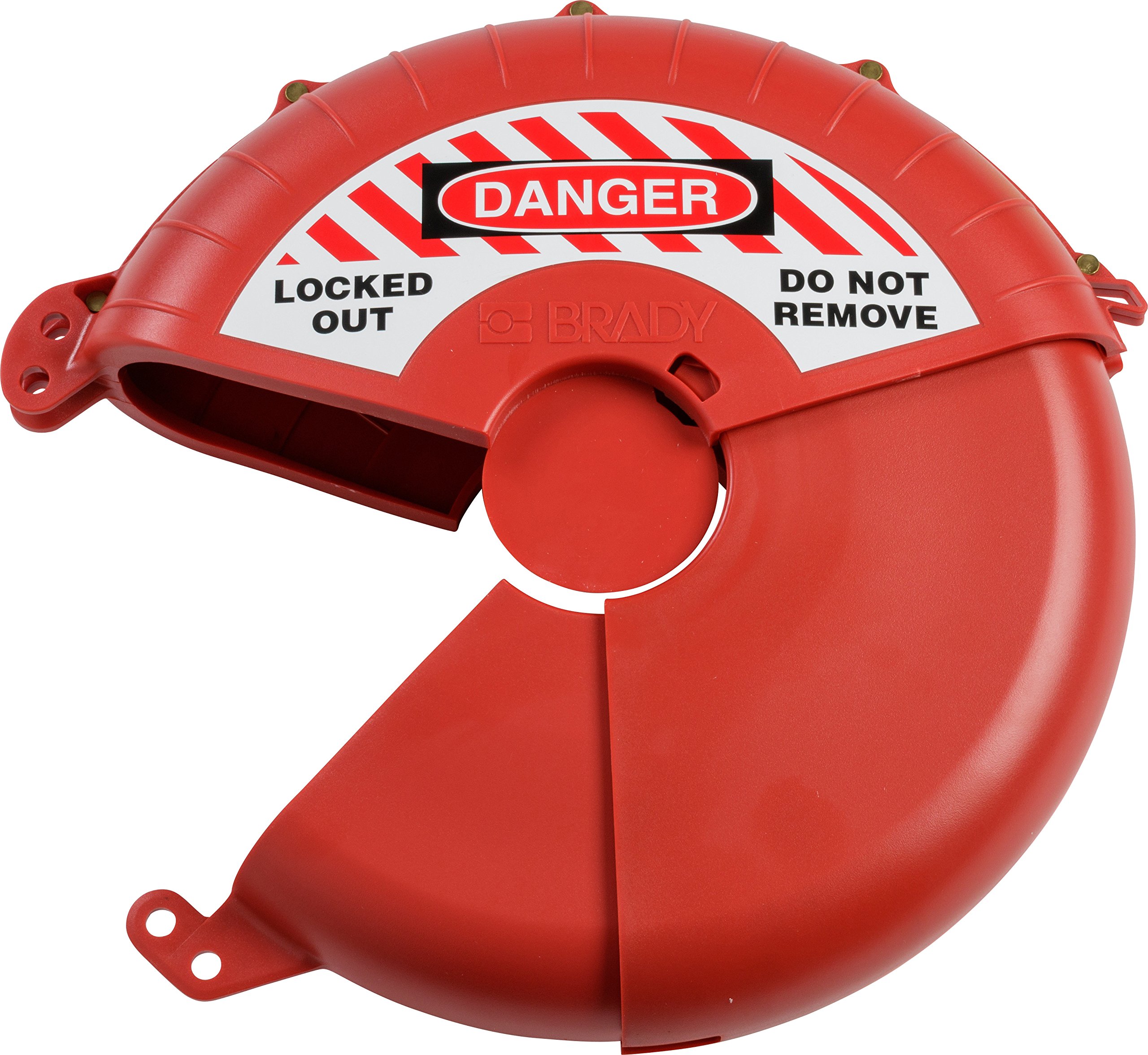 Brady Absperrvorrichtung für Torventile, zusammenklappbar, 17,8-33 cm, Rot