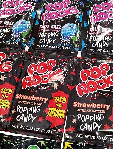 Miniatura 5 de Pop Rocks Surtido - 3 paquetes de cada uno de manzana frambuesa azul fresa