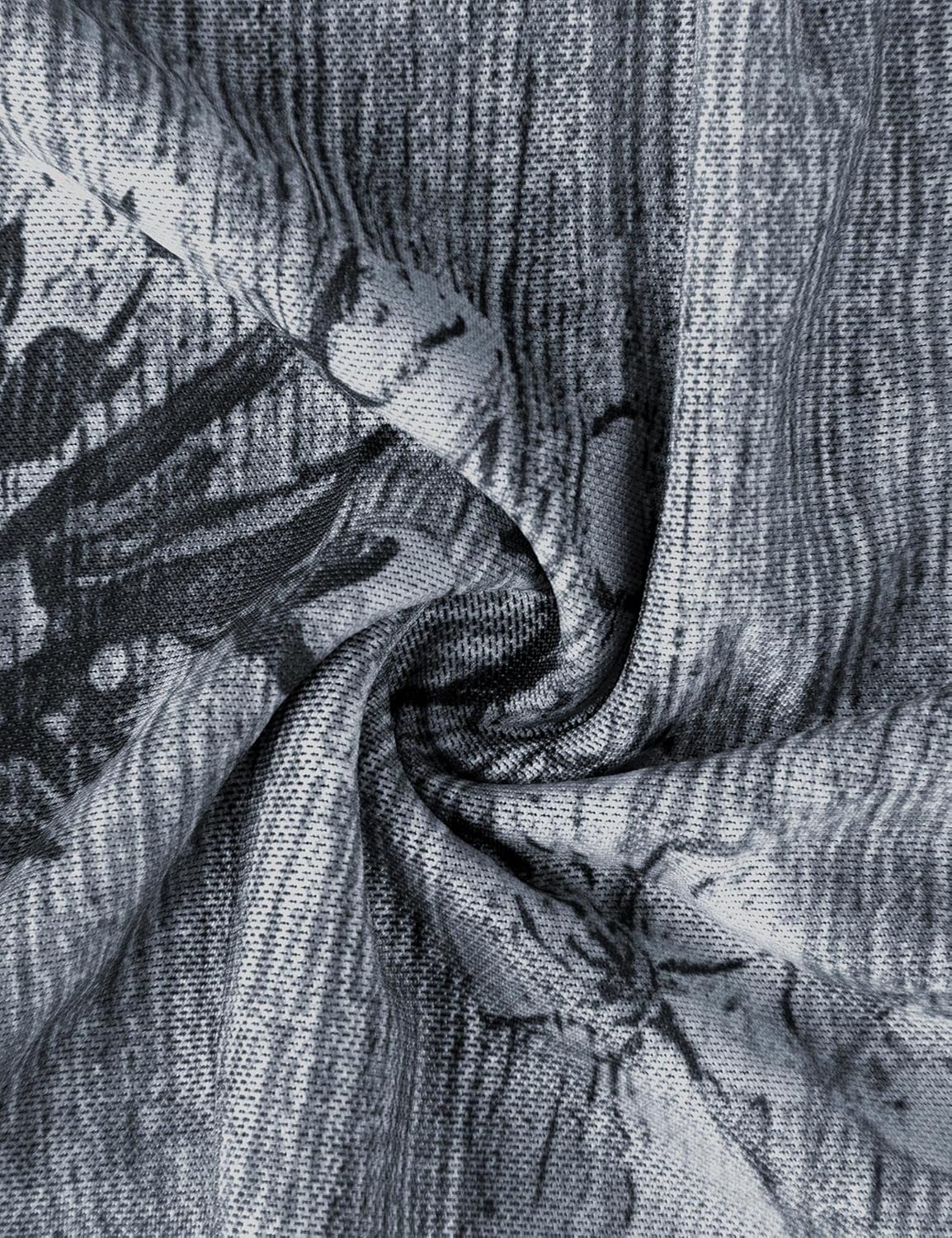 Timeson Women's Casual 3/4 Sleeve Tunic Tops Floral Double Layers Blouses Loose Fit Pleated Mesh Shirts - Image 5