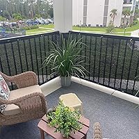 Vista 6 de MEANCHEN Cubierta para valla de privacidad de 3 x 10 pies, protección UV, resistente a la intemperie, impermeable, para apartamentos, exteriores