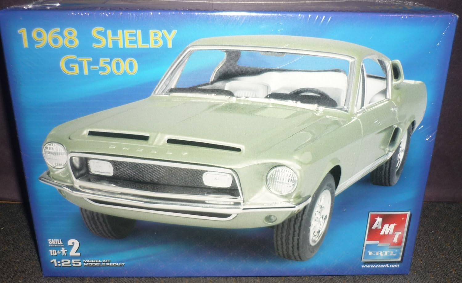 AMT #38560 ERTL 1968 Shelby GT-500 1/25 Scale Plastic Model Kit,Needs Assembly