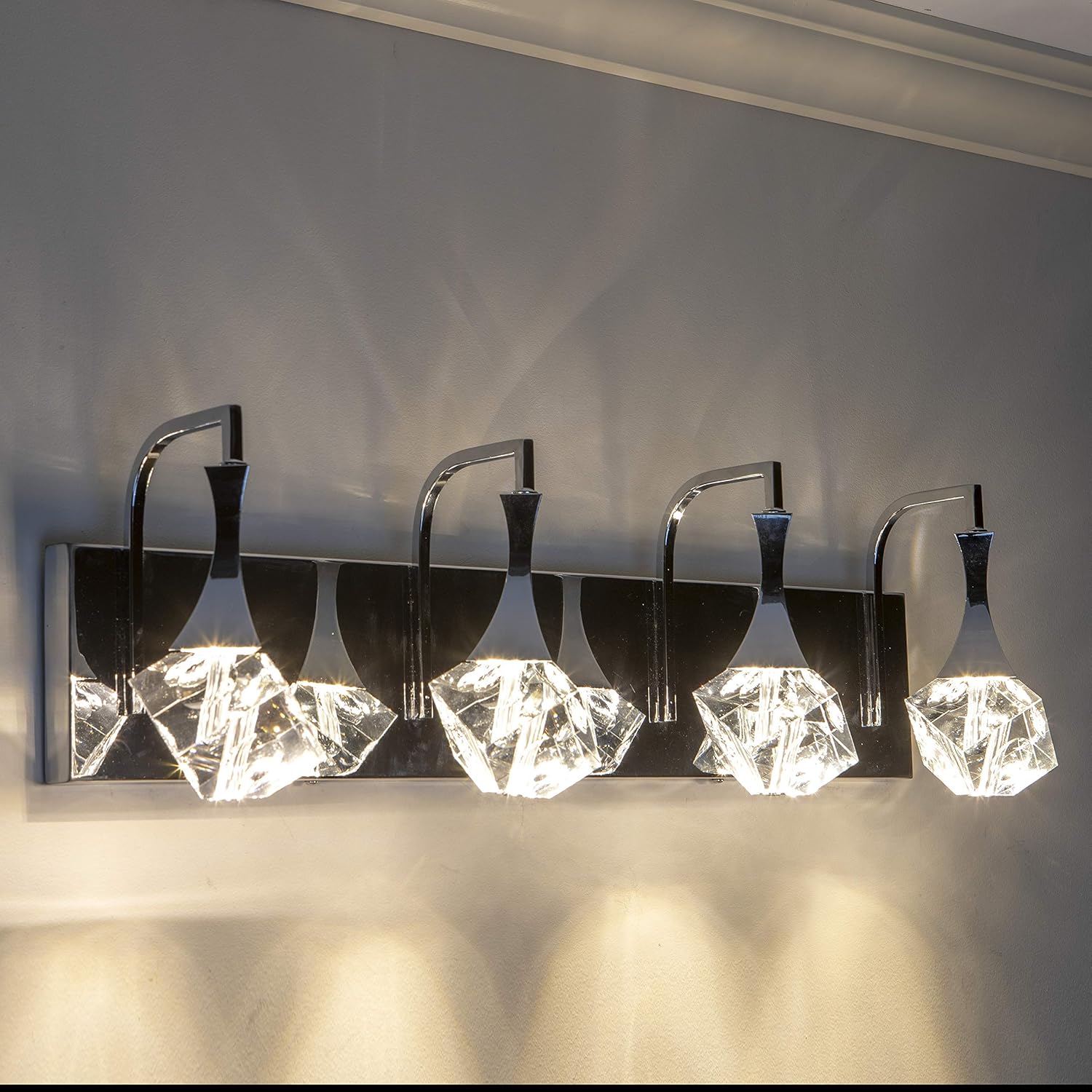 🛒 Crаzу Dеаlѕ Décor Therapy WL1162 Hepburn 4 Light LED Vanity Fixture, Chrome