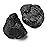 QINJIEJIE 2PCS Black Tourmaline 1.8-2.2\'\' Raw Crystals Healing Stones Bulk Natural Large Crystal Rocks Stones for Tumbling Cabbing Fountain Rocks DIY Decoration Polishing Handmade Gifts